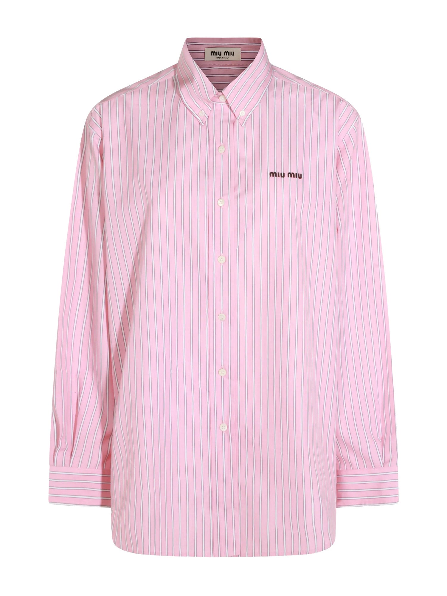 Oversized Striped Button Down Shirt