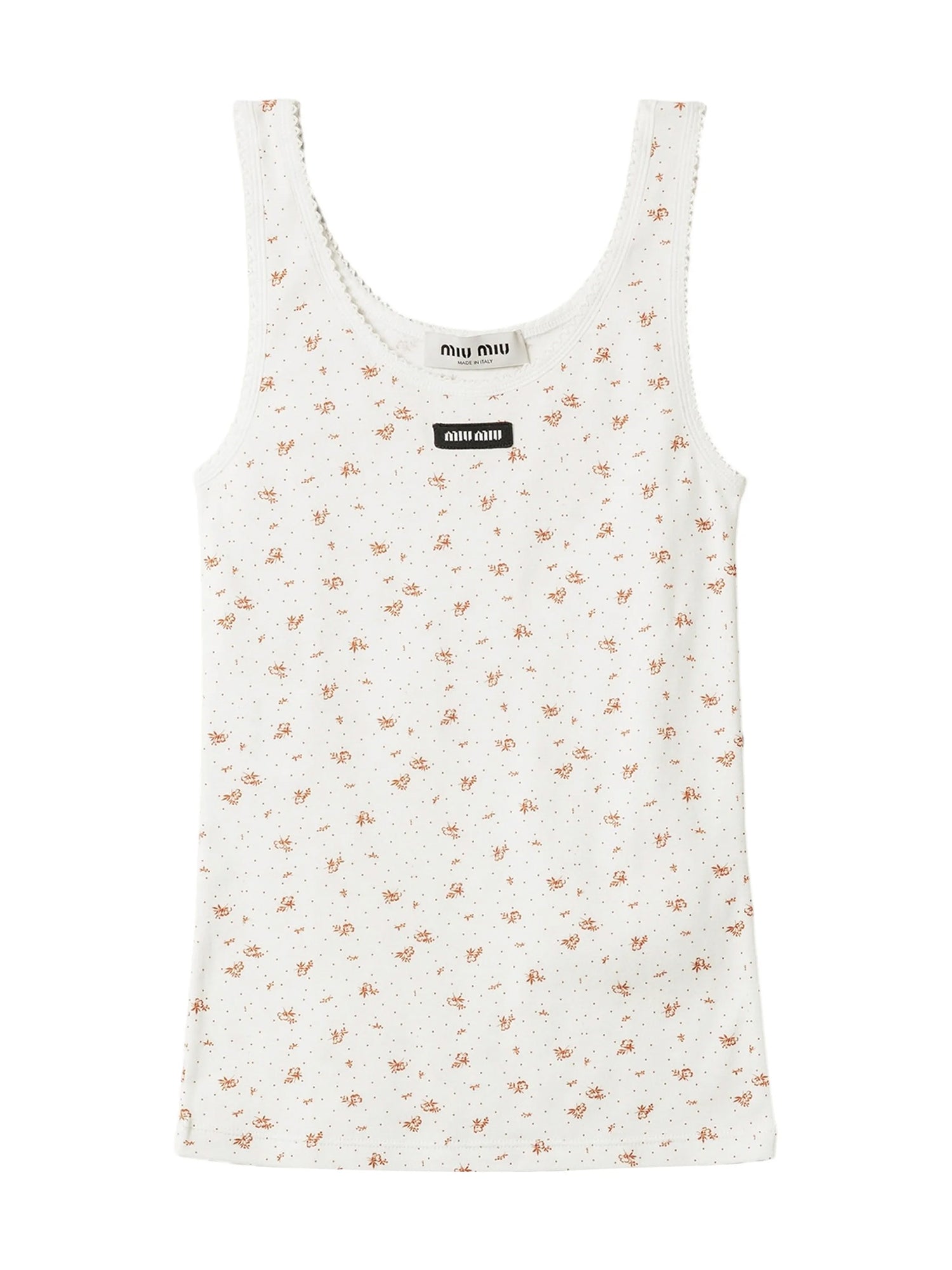 Ribbed Jersey Tank Top