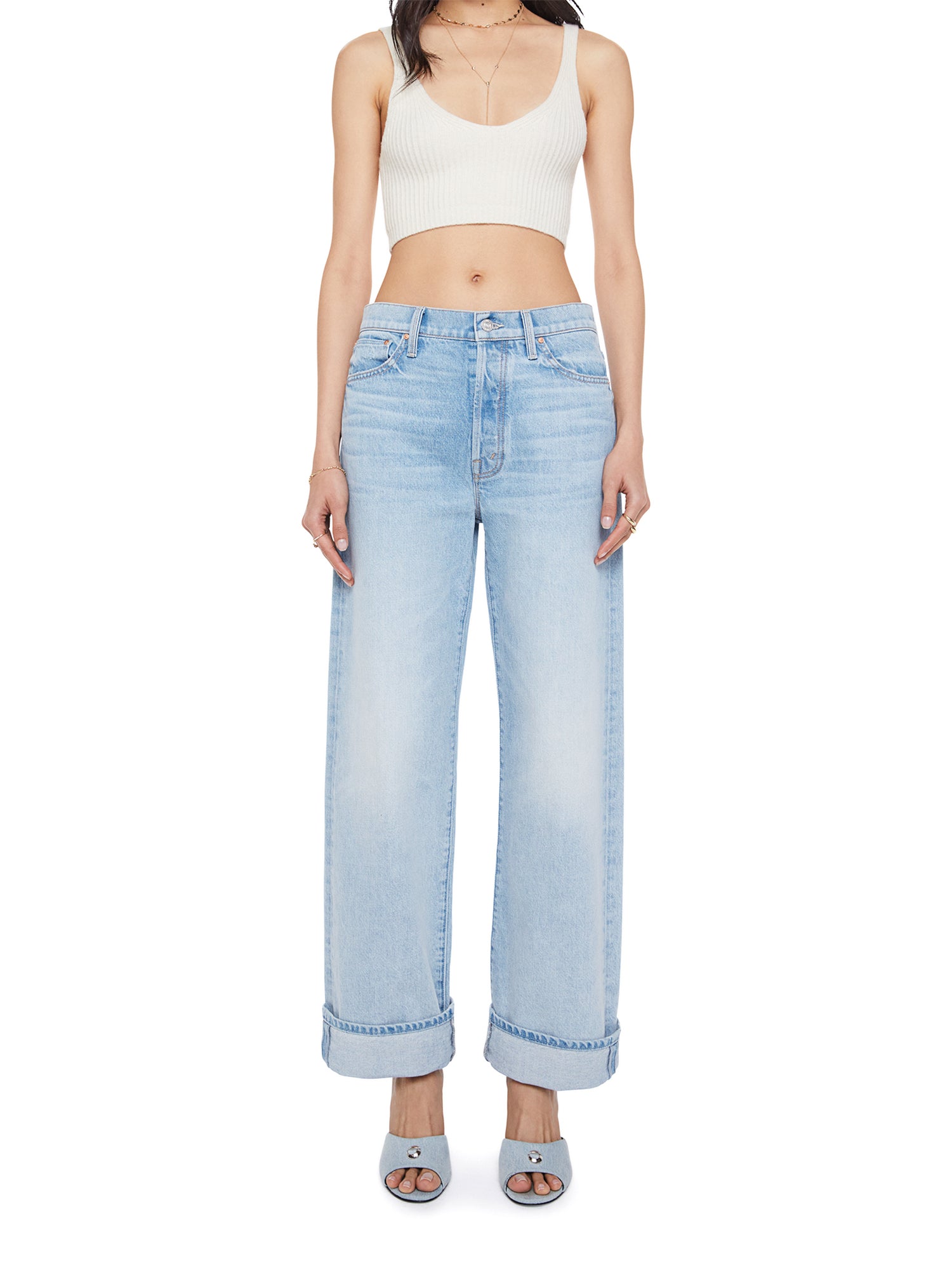 Dodger Button Hover Cuff Jeans