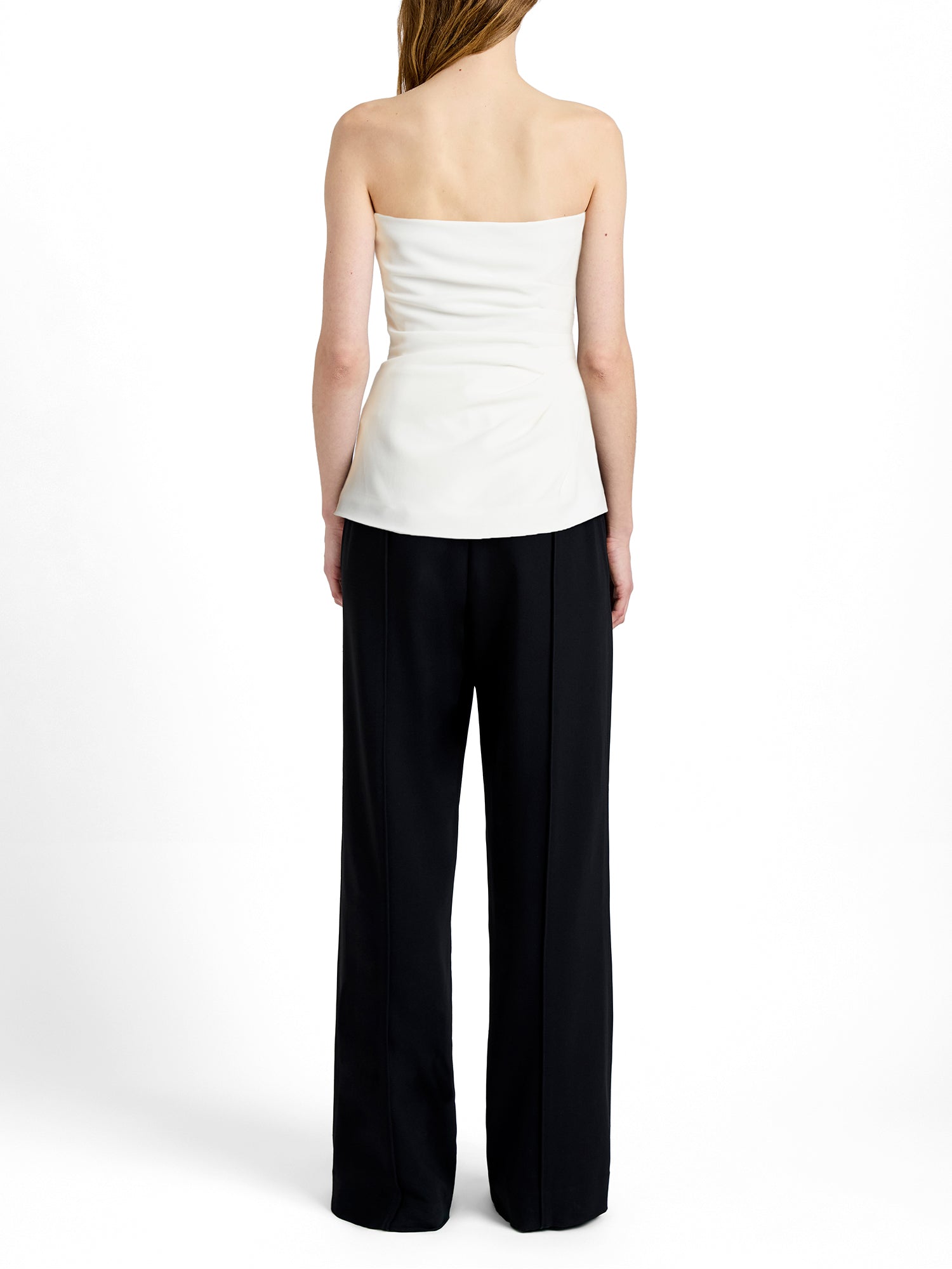 Damea Matte Double Crepe Strapless Top