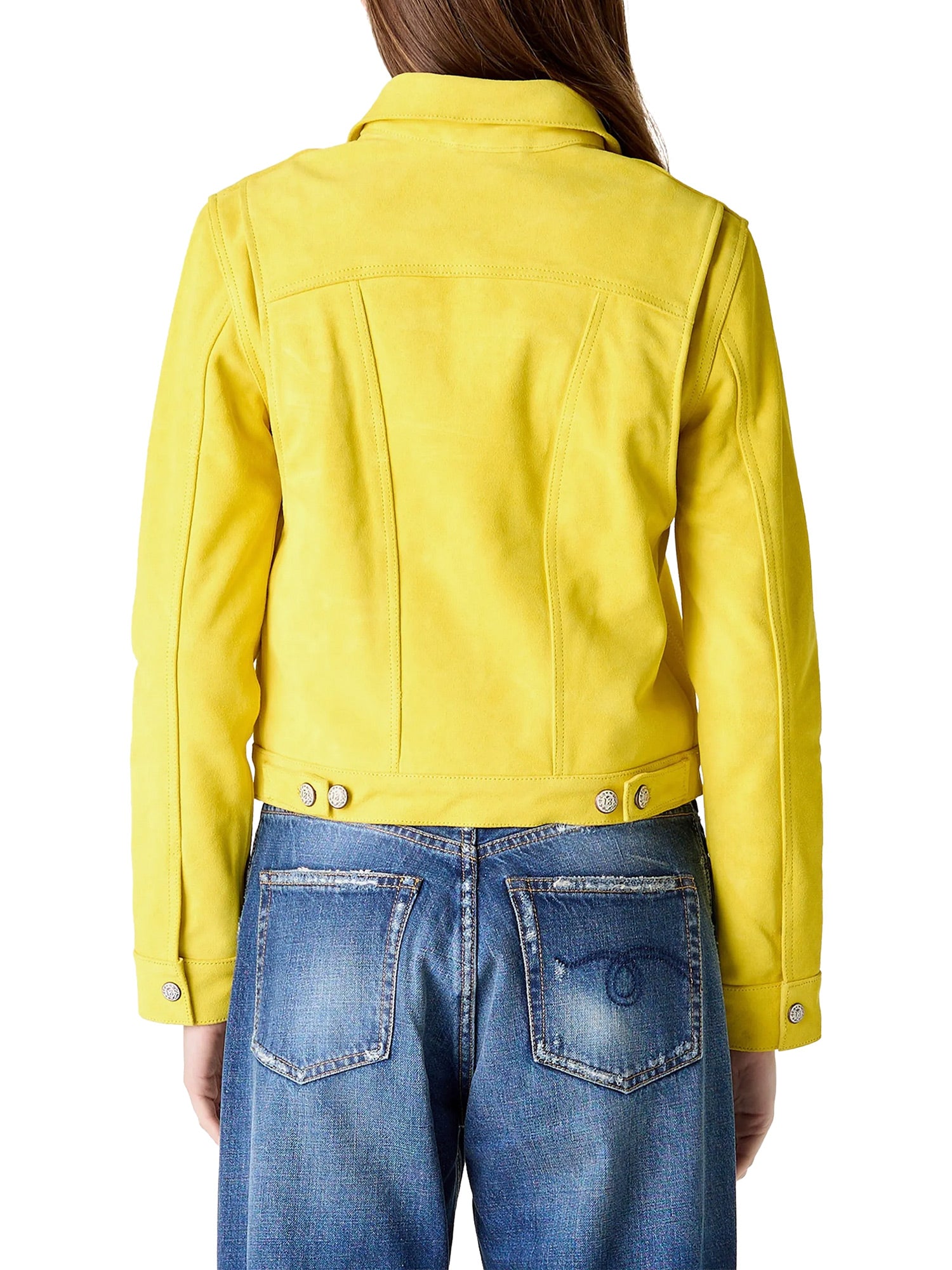 Suede Boxy Trucker Jacket