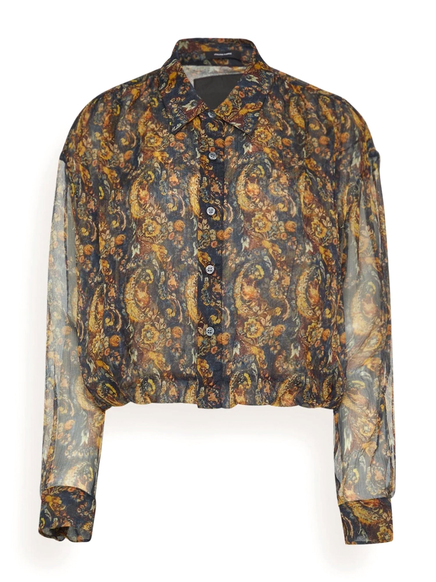 Silk Paisley Bubble Shirt