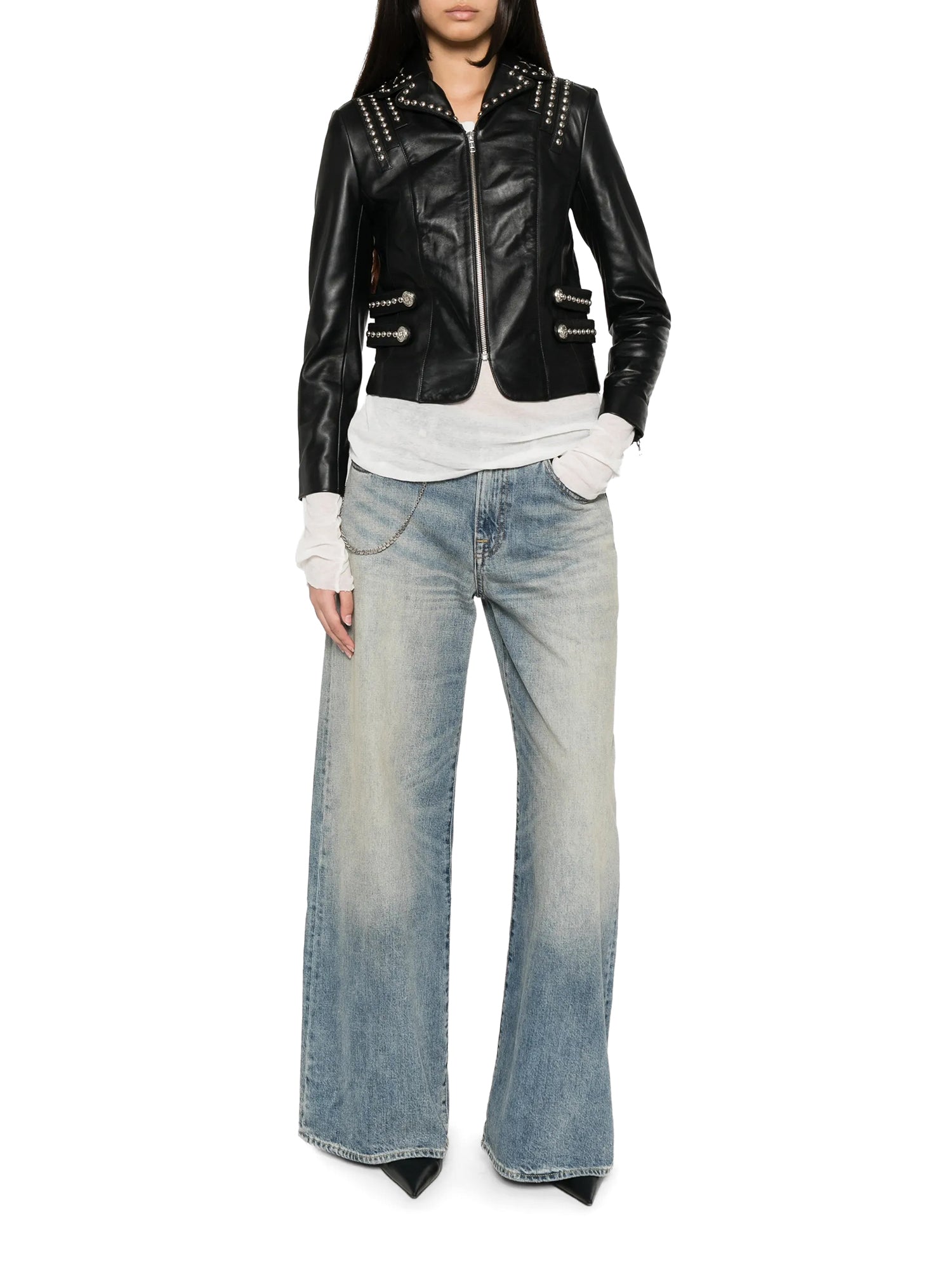 Lou Studded Leather Jacket