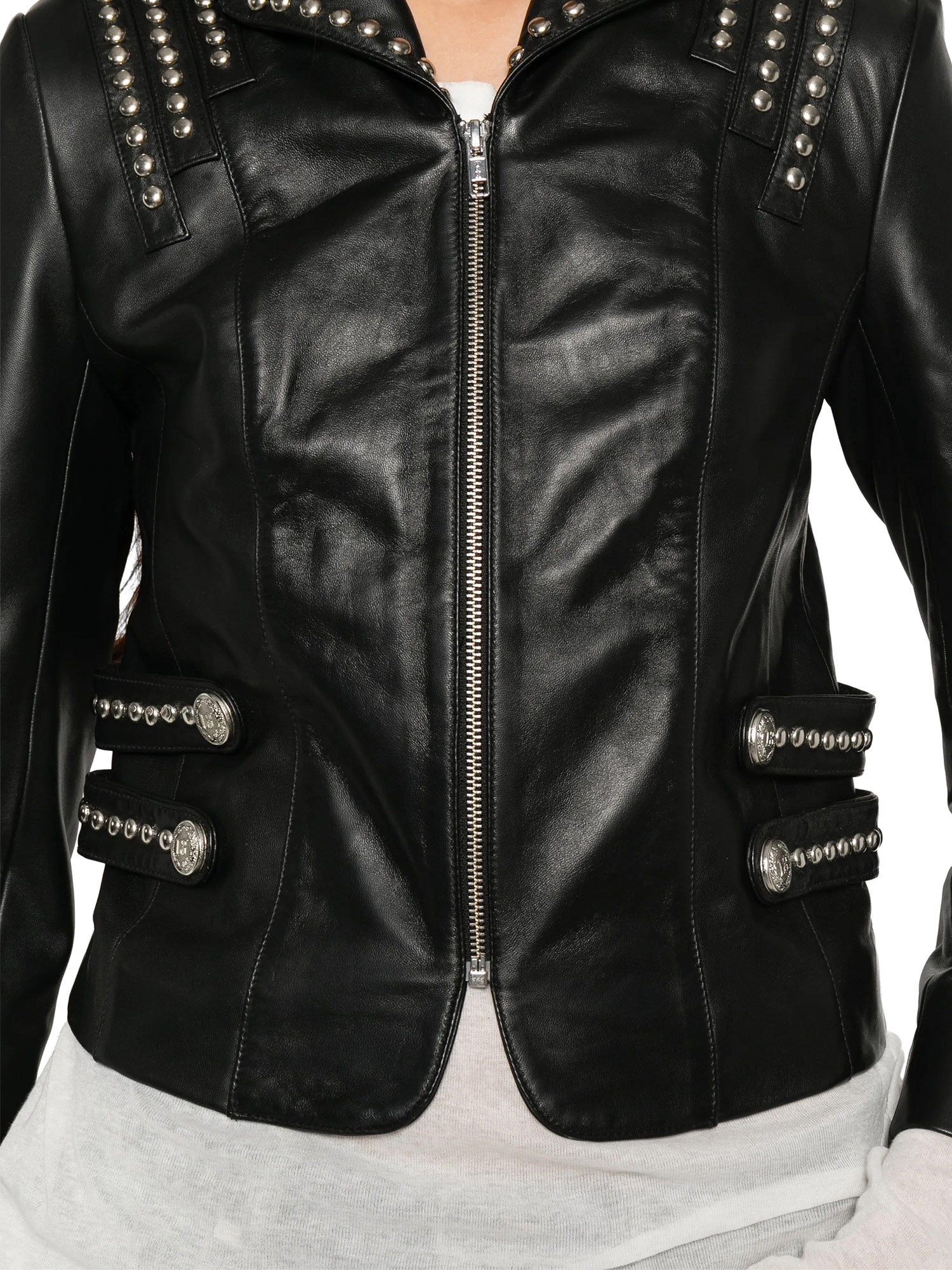 Lou Studded Leather Jacket