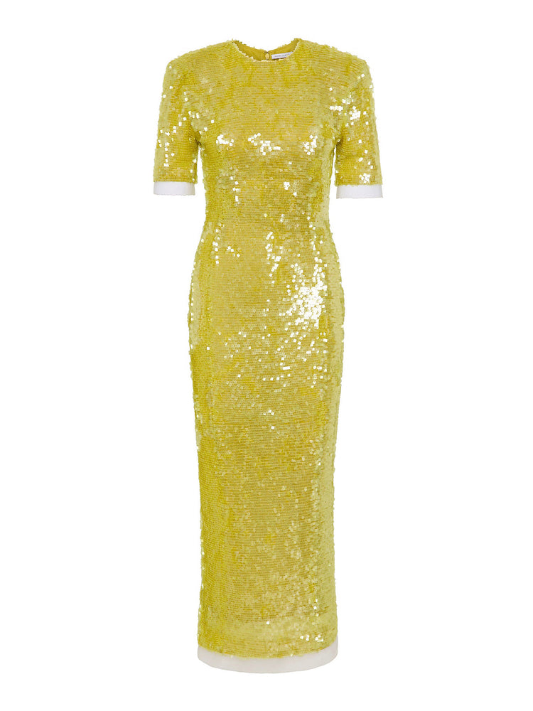 Rachel Gilbert | Kaia Sleeve Dress Yellow / 1 Rachel Gilbert | Kaia Sleeve Dress Yellow / 1