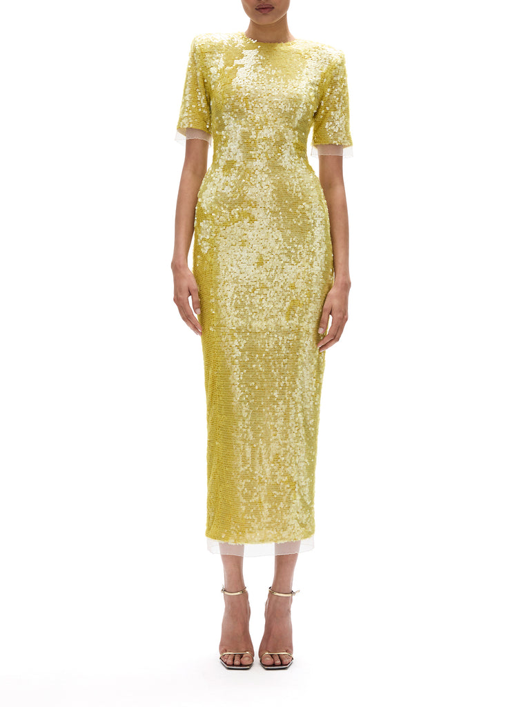Rachel Gilbert | Kaia Sleeve Dress Yellow / 1 Rachel Gilbert | Kaia Sleeve Dress Yellow / 1