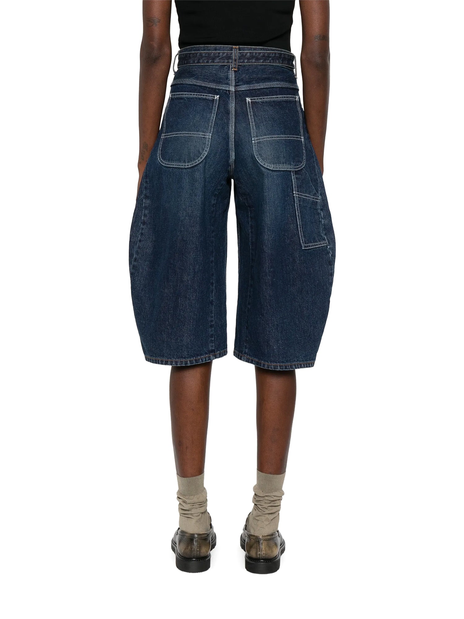 sacai | Cropped Belted Denim Pants – Kirna Zabête