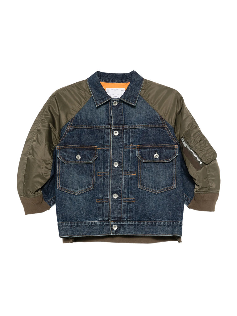 sacai | Denim x Nylon Twill Jacket – Kirna Zabête sacai | Denim x Nylon Twill Jacket – Kirna Zabête