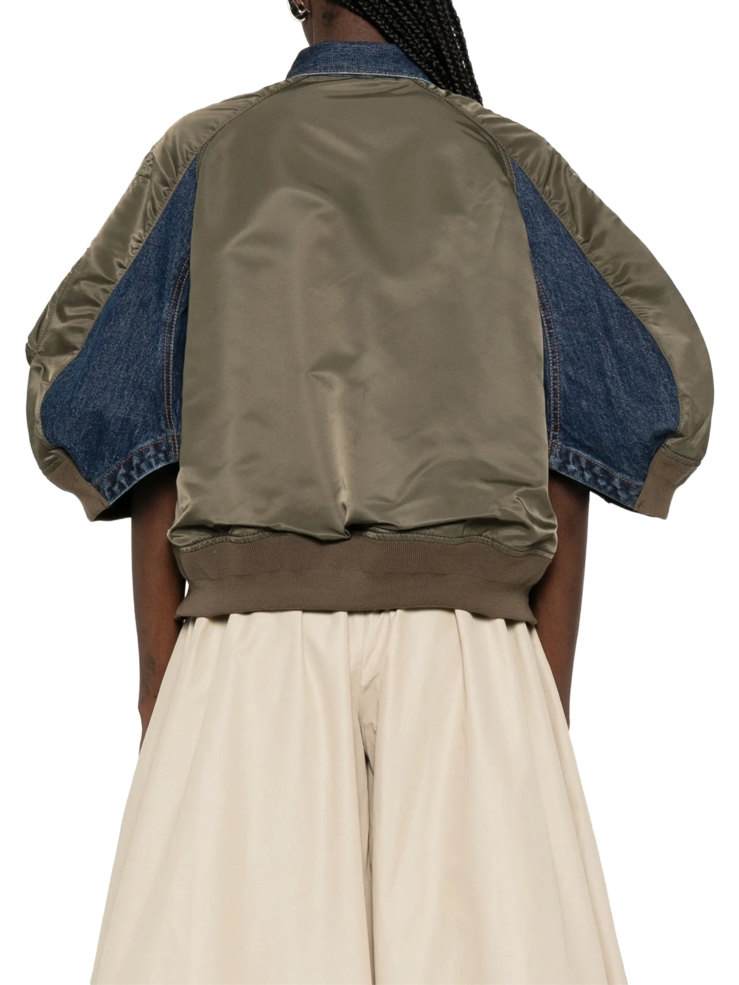 Denim x Nylon Twill Jacket