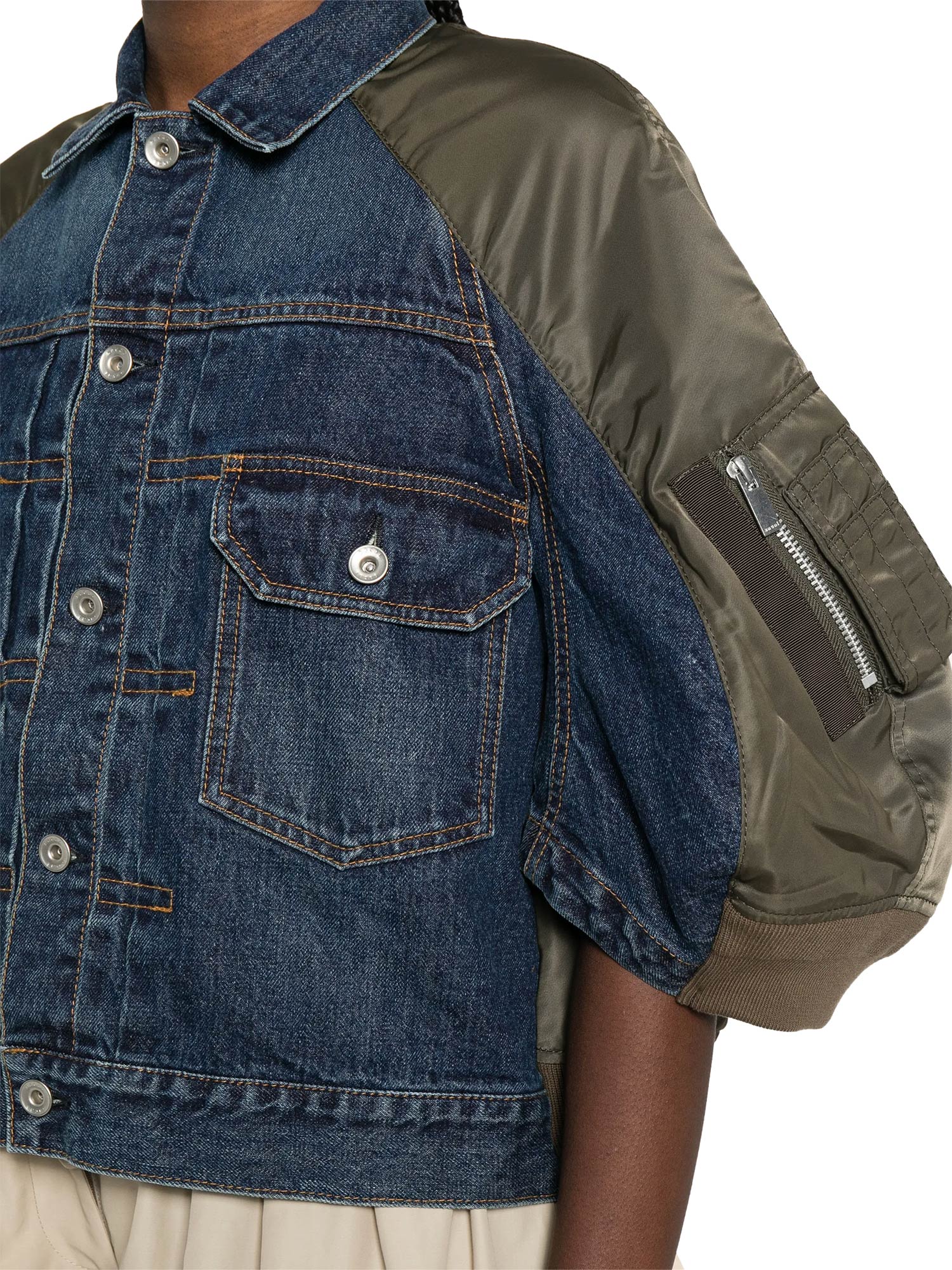 sacai | Denim x Nylon Twill Jacket – Kirna Zabête