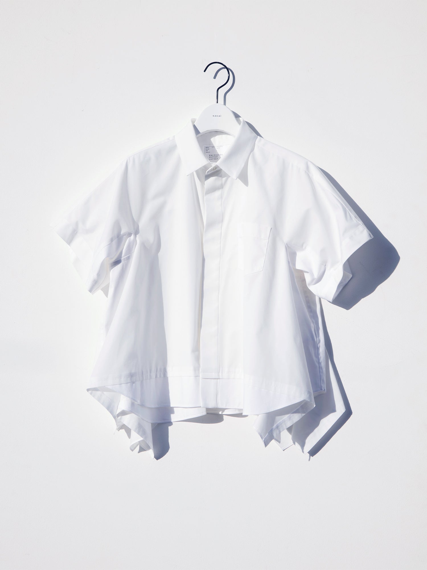 Short-Sleeve Layered Poplin Shirt