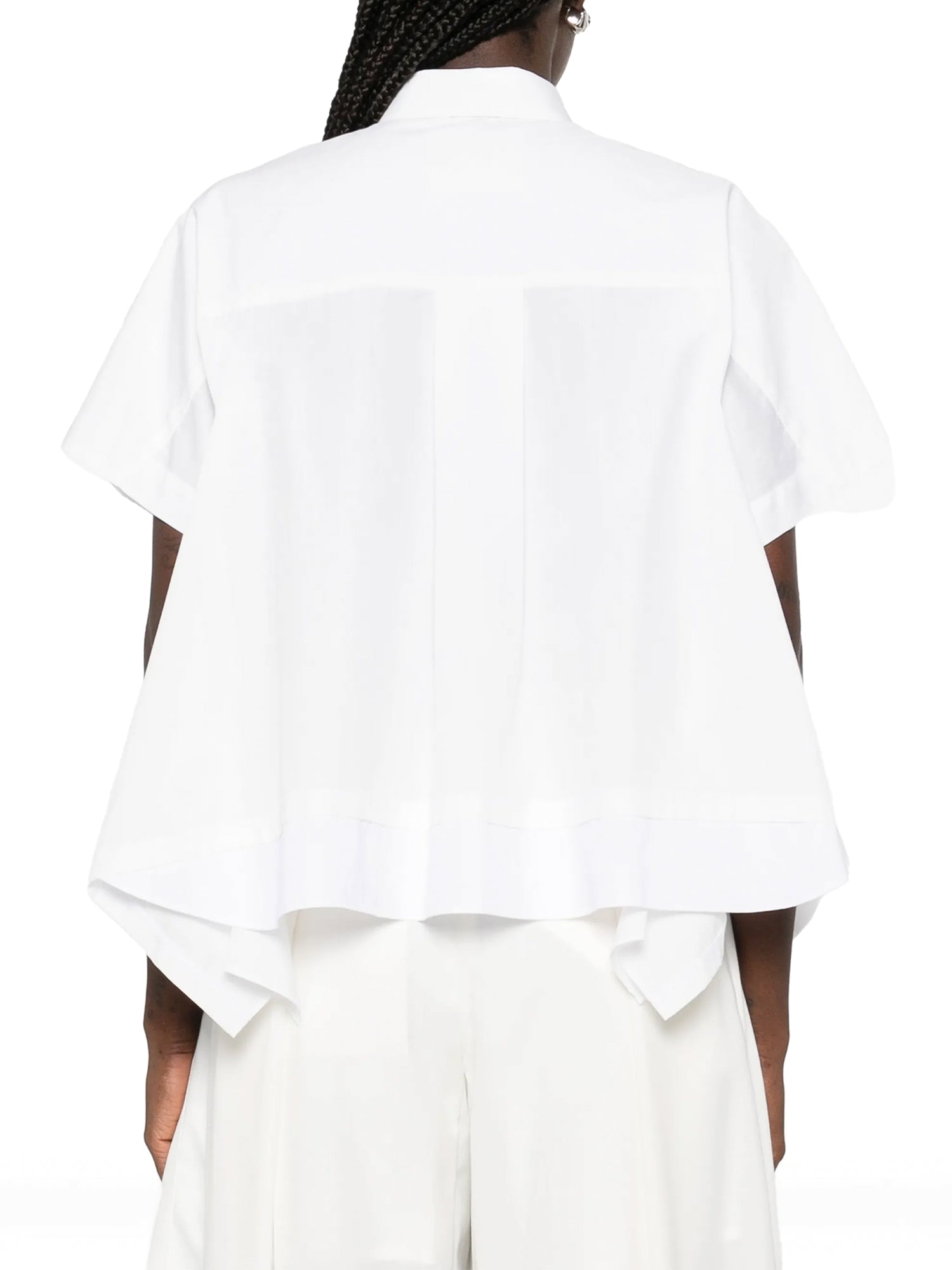 Short-Sleeve Layered Poplin Shirt