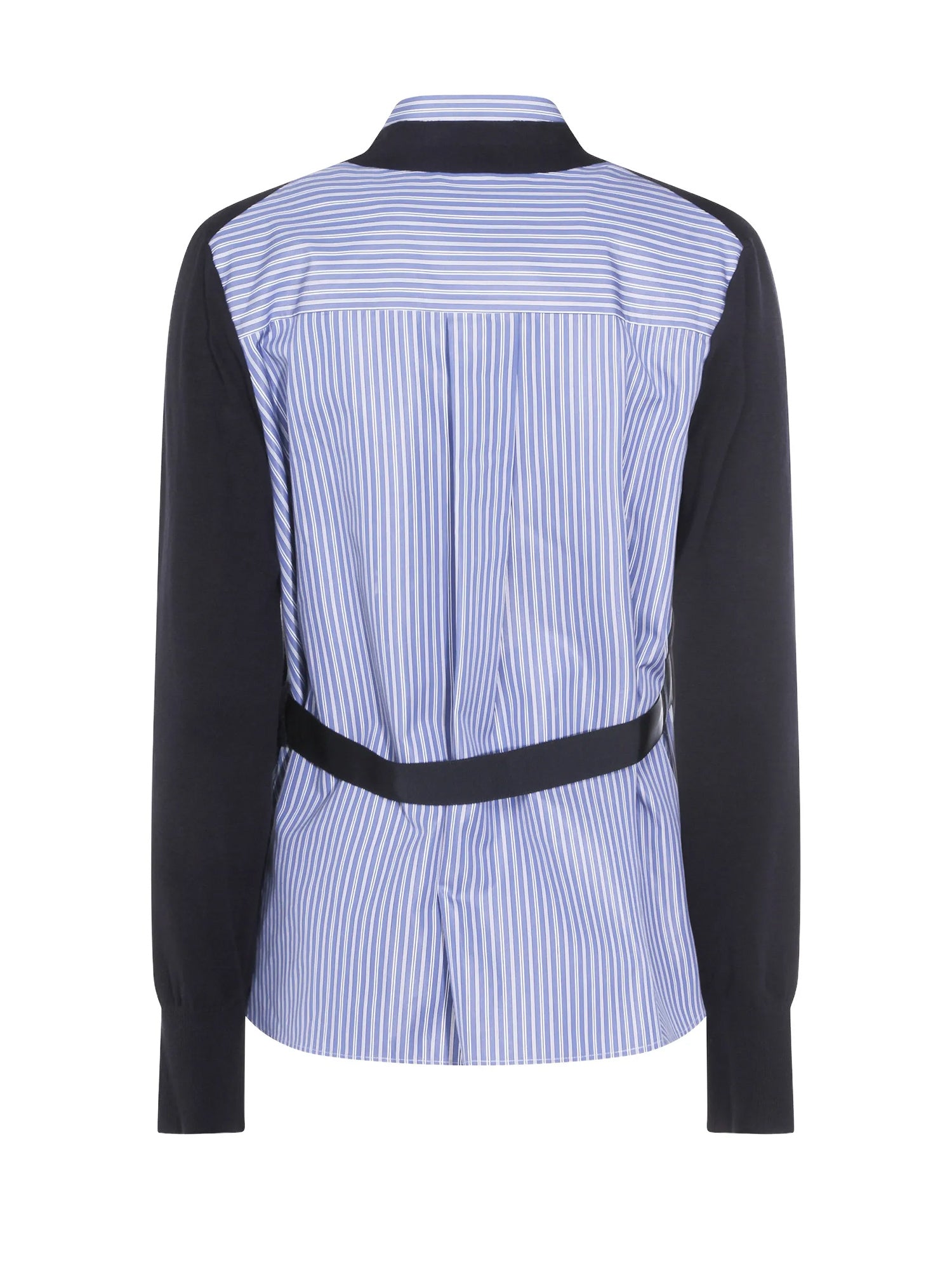 Poplin x Cotton Knit Cardigan