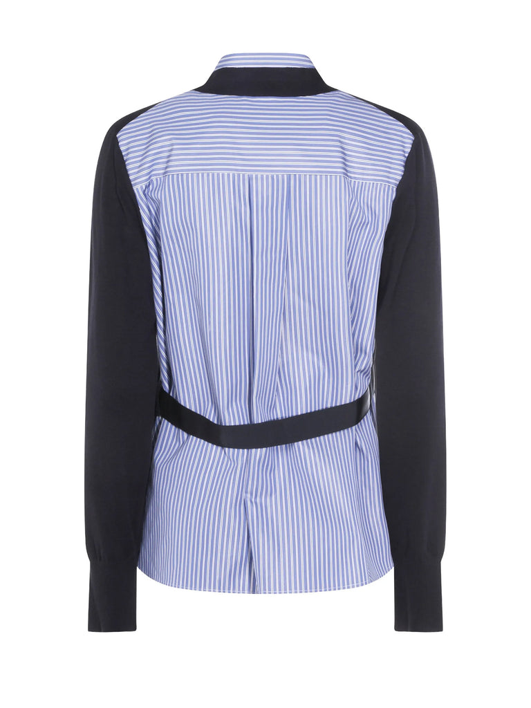 sacai | Poplin x Cotton Knit Cardigan – Kirna Zabête