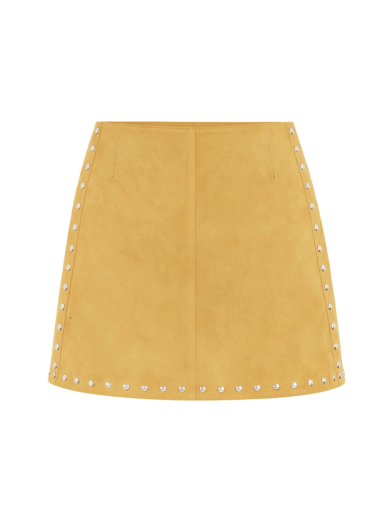 Suede Studded Tellier Mini Skirt