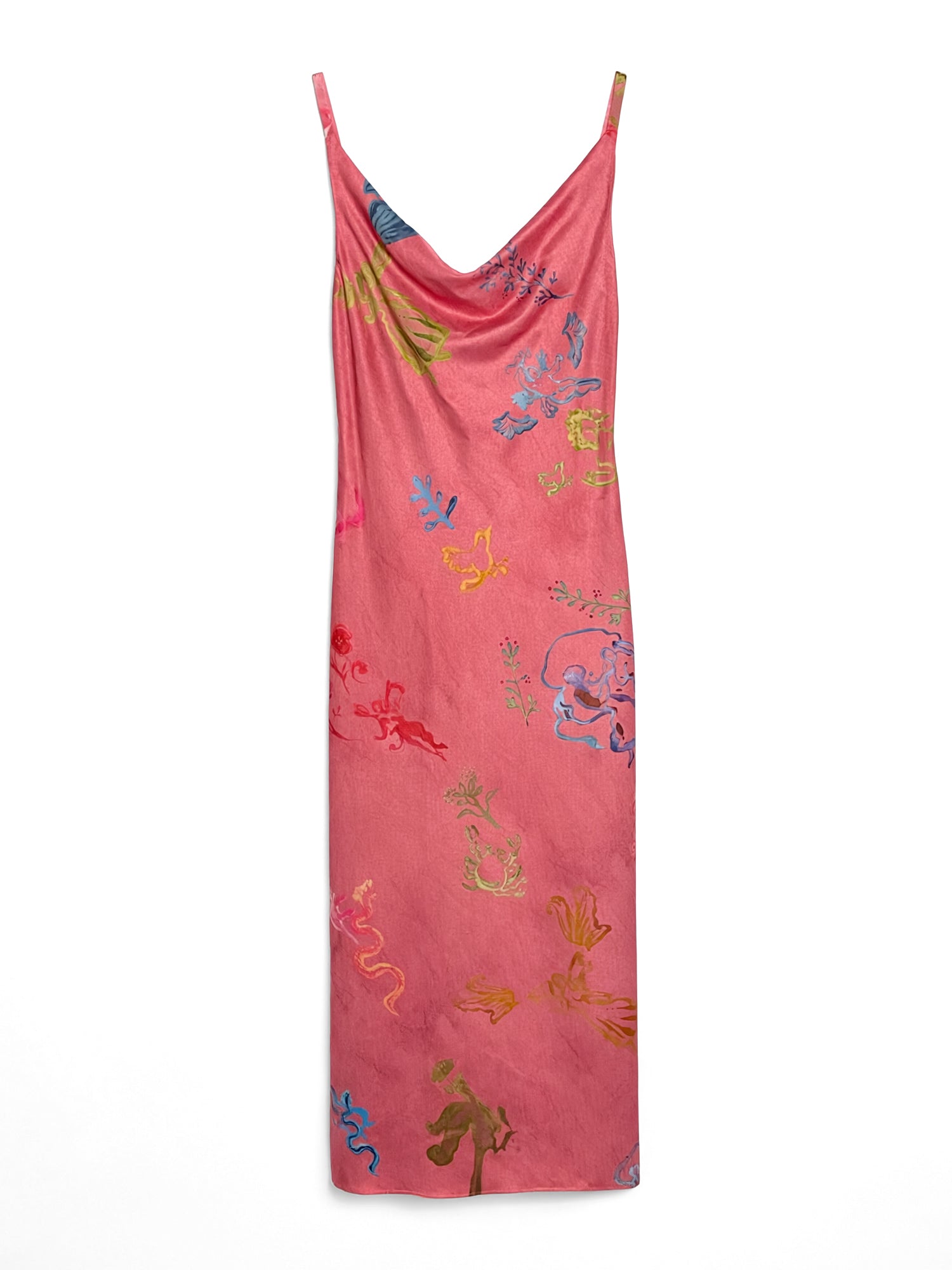 Alejandra Alonso Rojas | Cowl Neck Bias Midi Dress – Kirna Zabête
