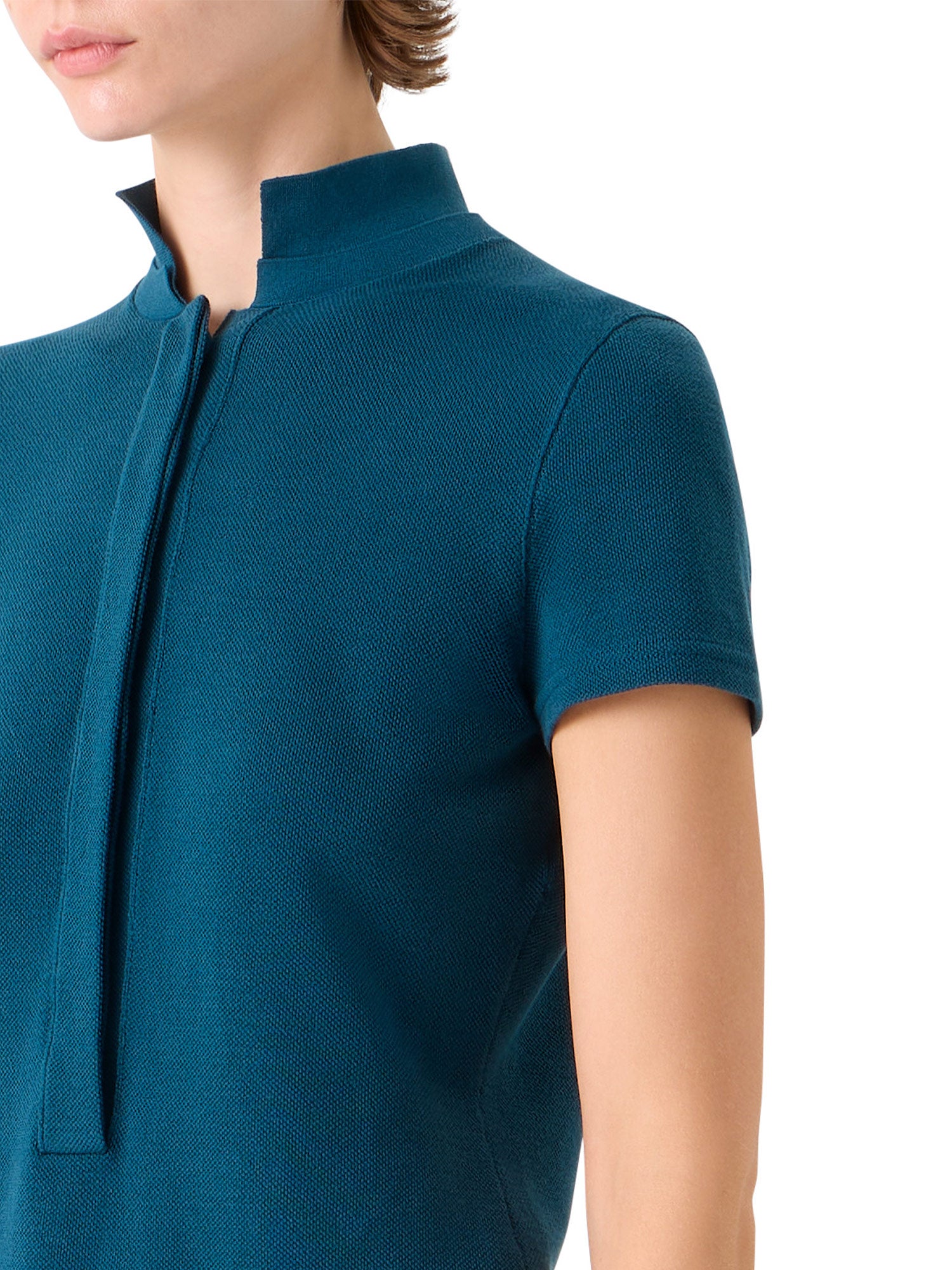 Fitted Cotton Piqué Polo Shirt