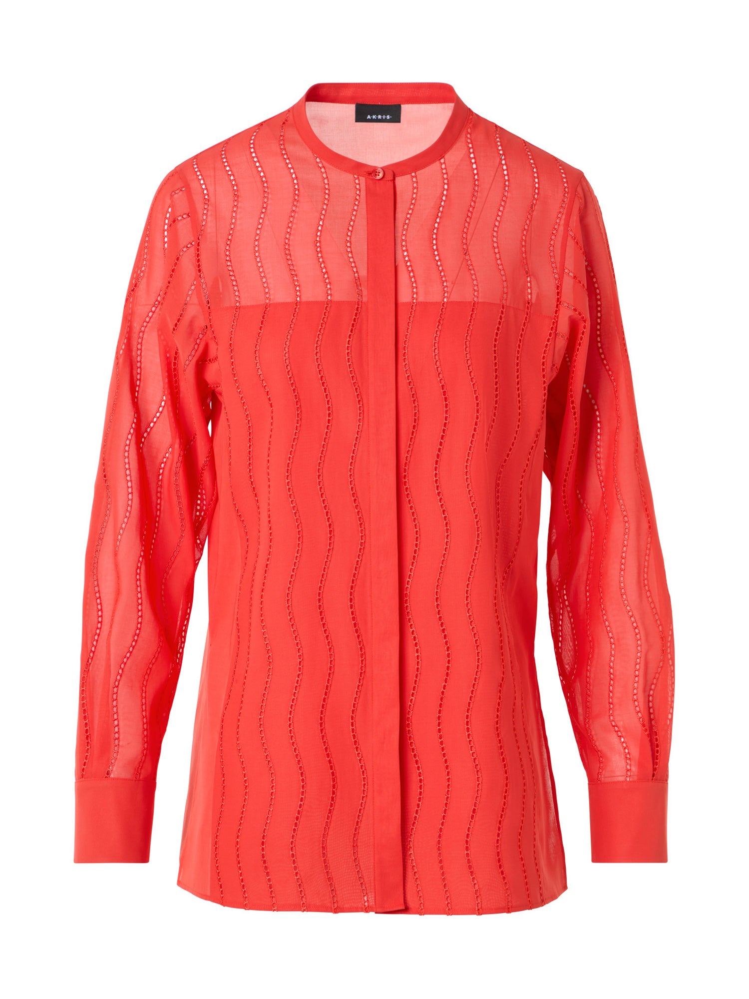 Wave Broderie Anglaise Cotton Voile Blouse
