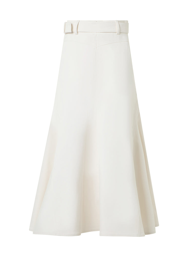 アディアム◇フレアスカートBelted A-line Skirt ホワイト Akris | A-Line Denim Skirt – Kirna Zabête