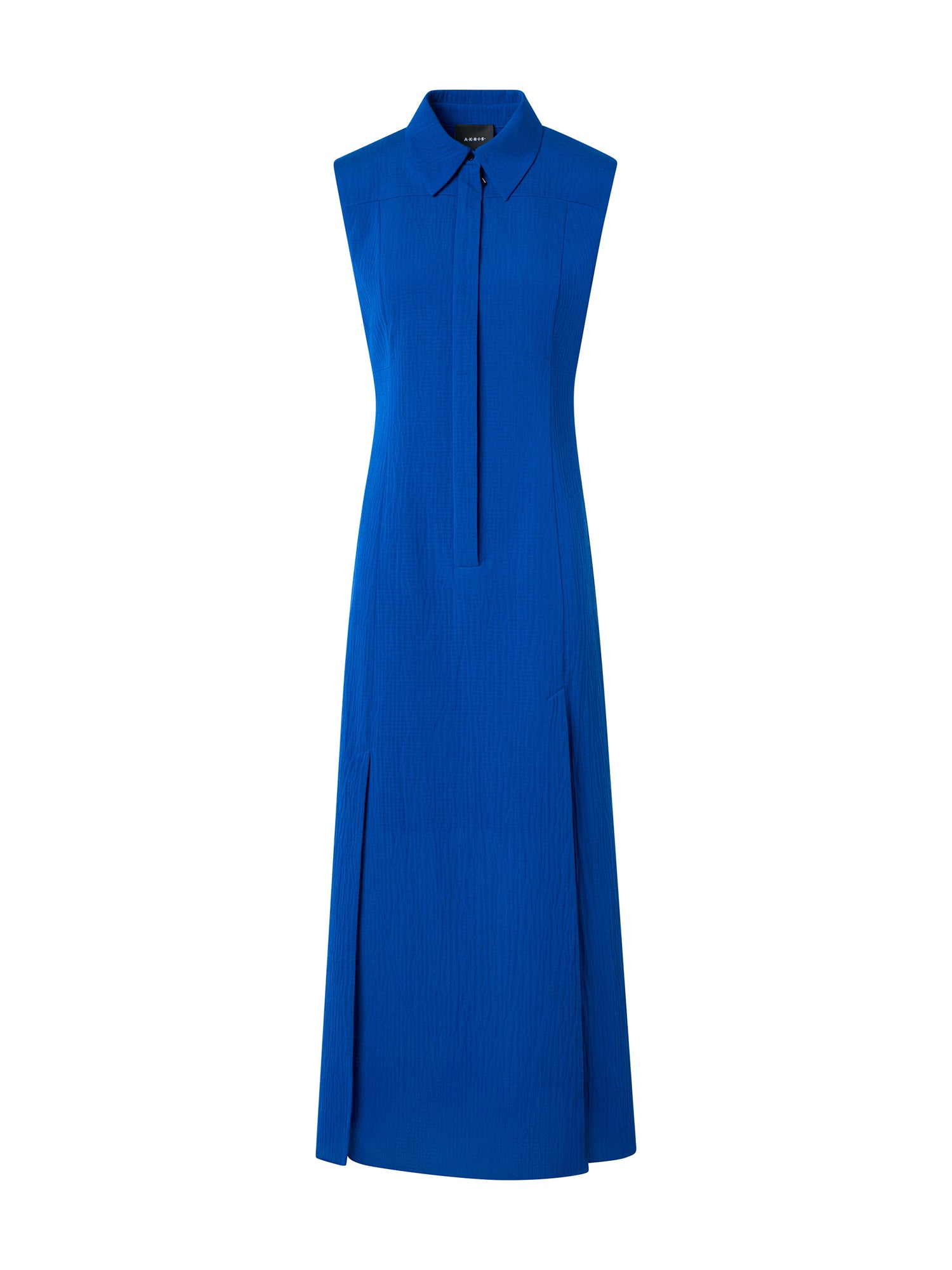 Structured Cotton Silk Midi Shirtdress