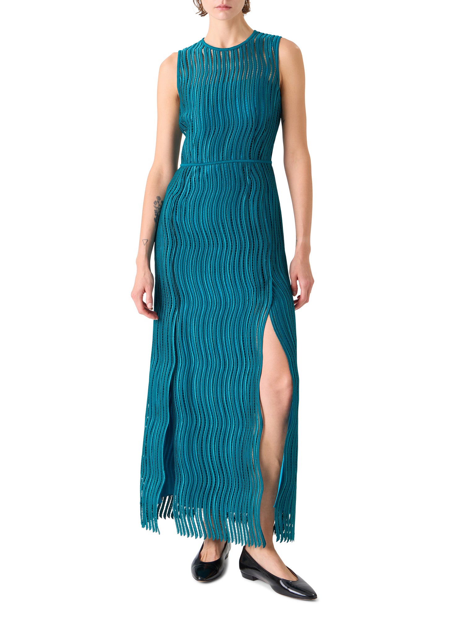 Wave Guipure Sheath Dress