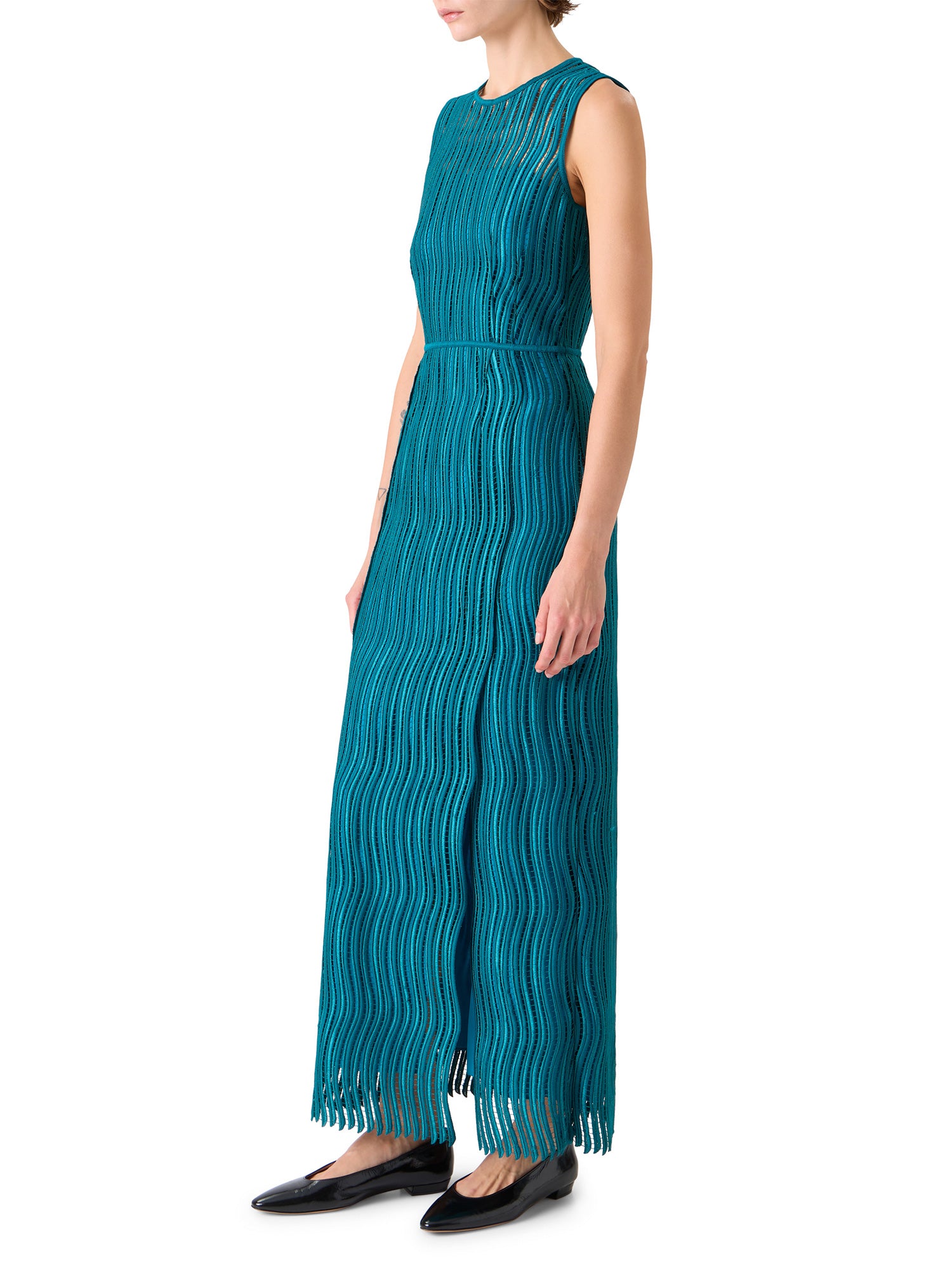 Wave Guipure Sheath Dress