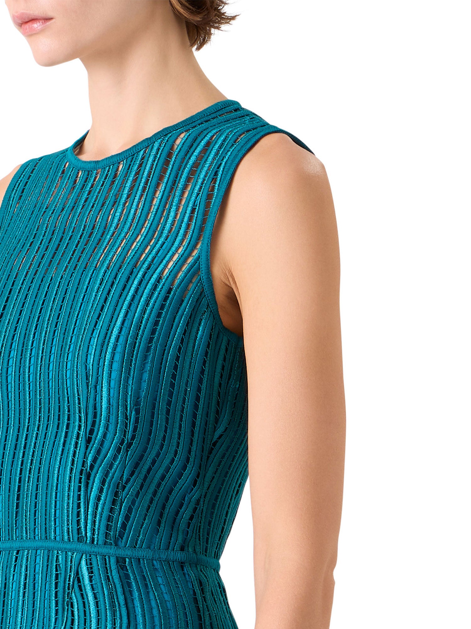Wave Guipure Sheath Dress