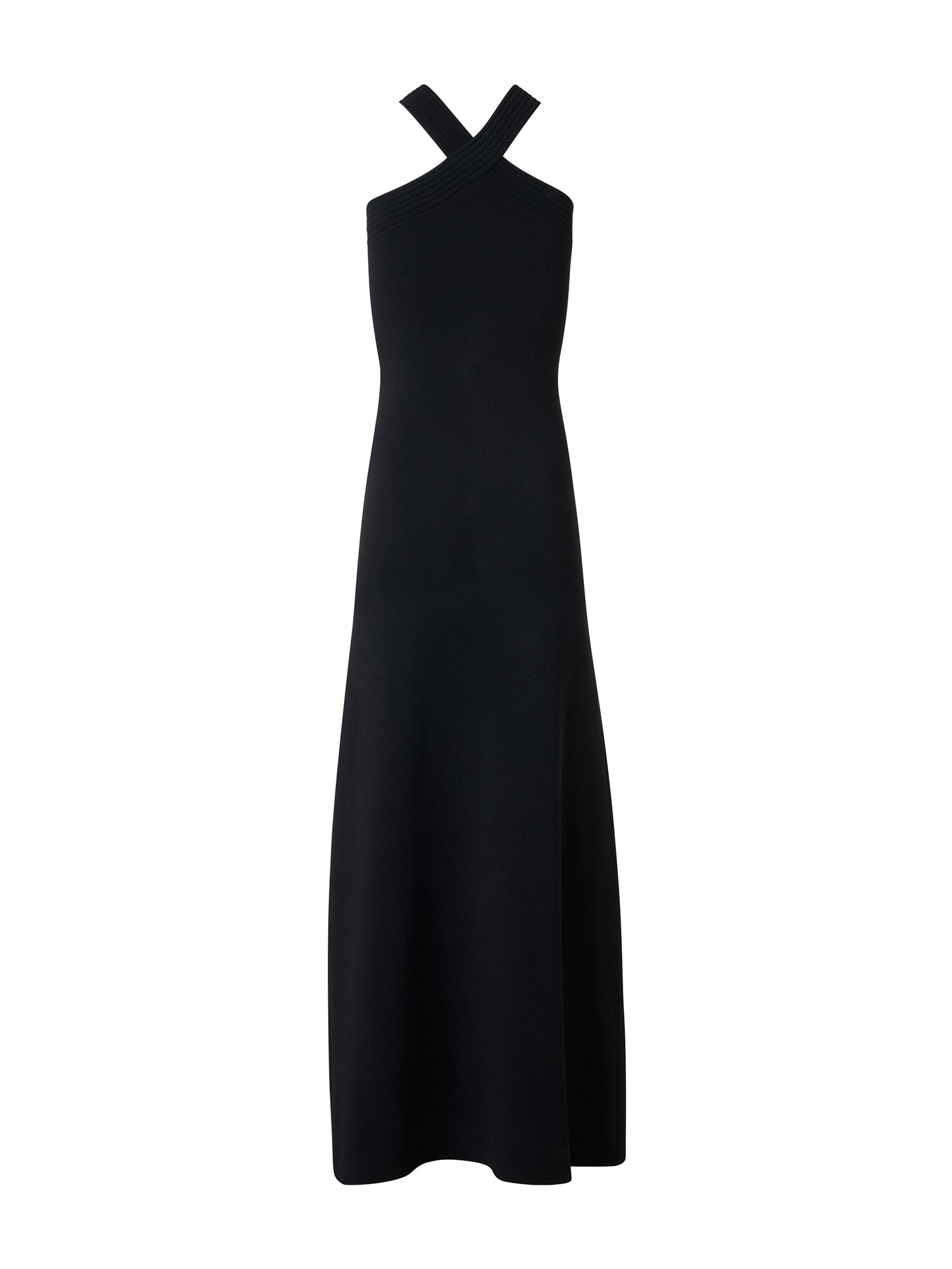Sleeveless Knit Halter Midi Dress