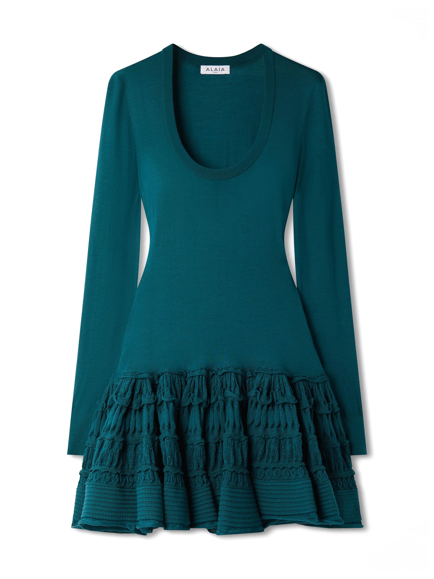 Wool Crinoline Mini Dress