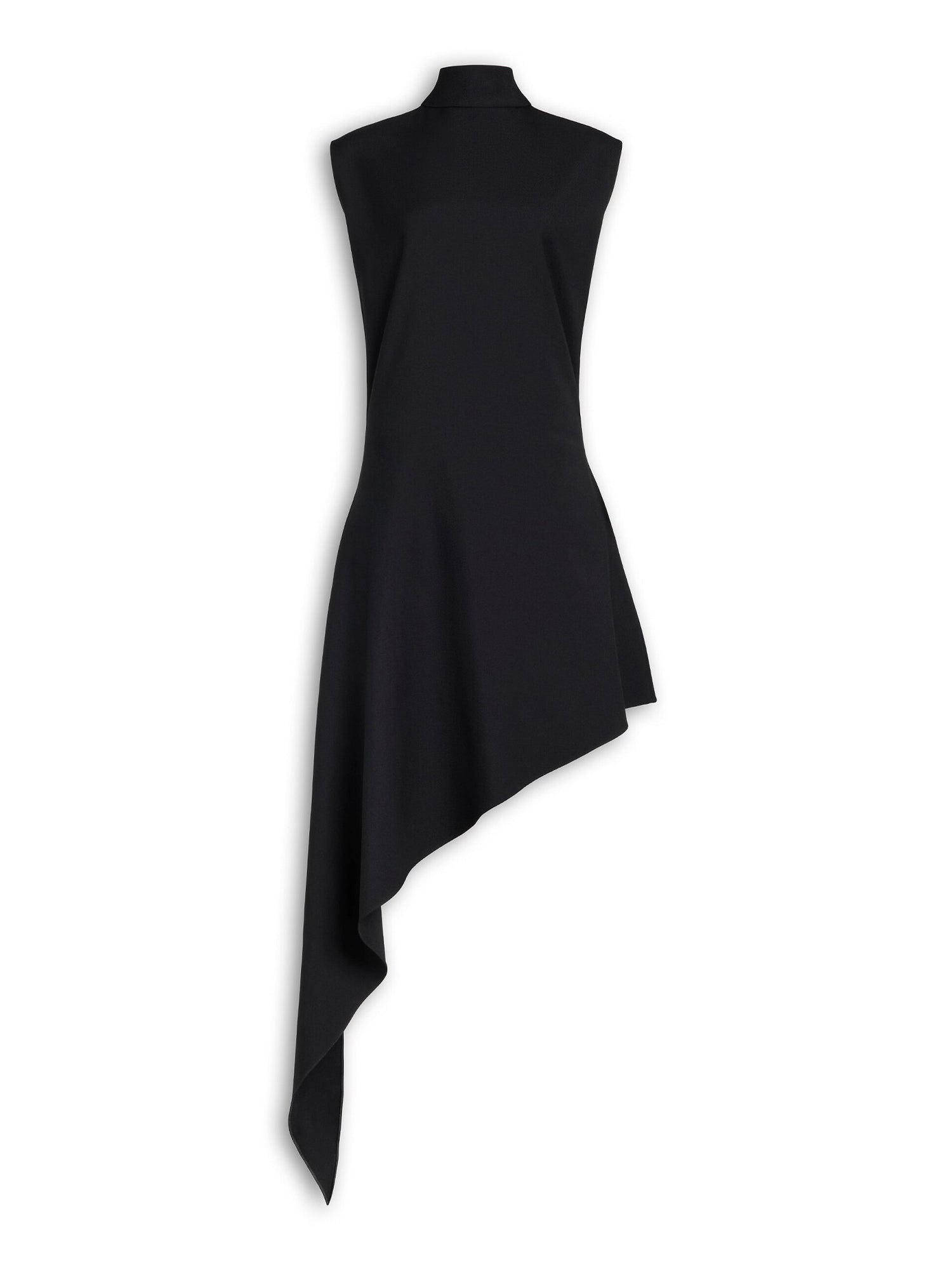 Wool Gabardine Pointed Dress