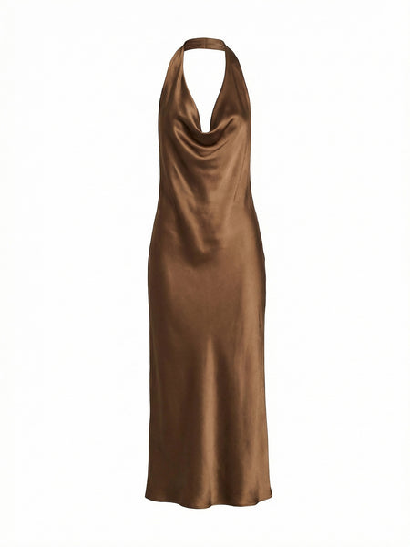 Alejandra Alonso Rojas | Draped Halter Midi Dress – Kirna Zabête
