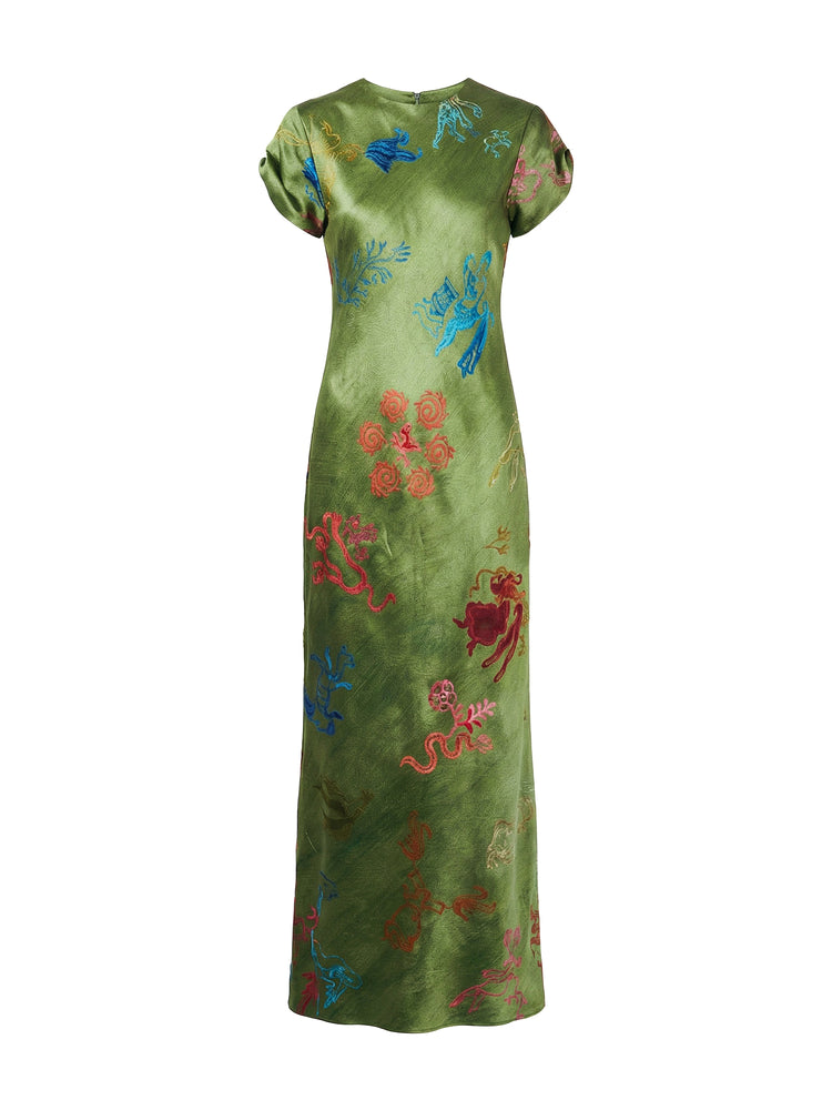 alejandra maxi dress Alejandra Alonso Rojas Printed Maxi Dress