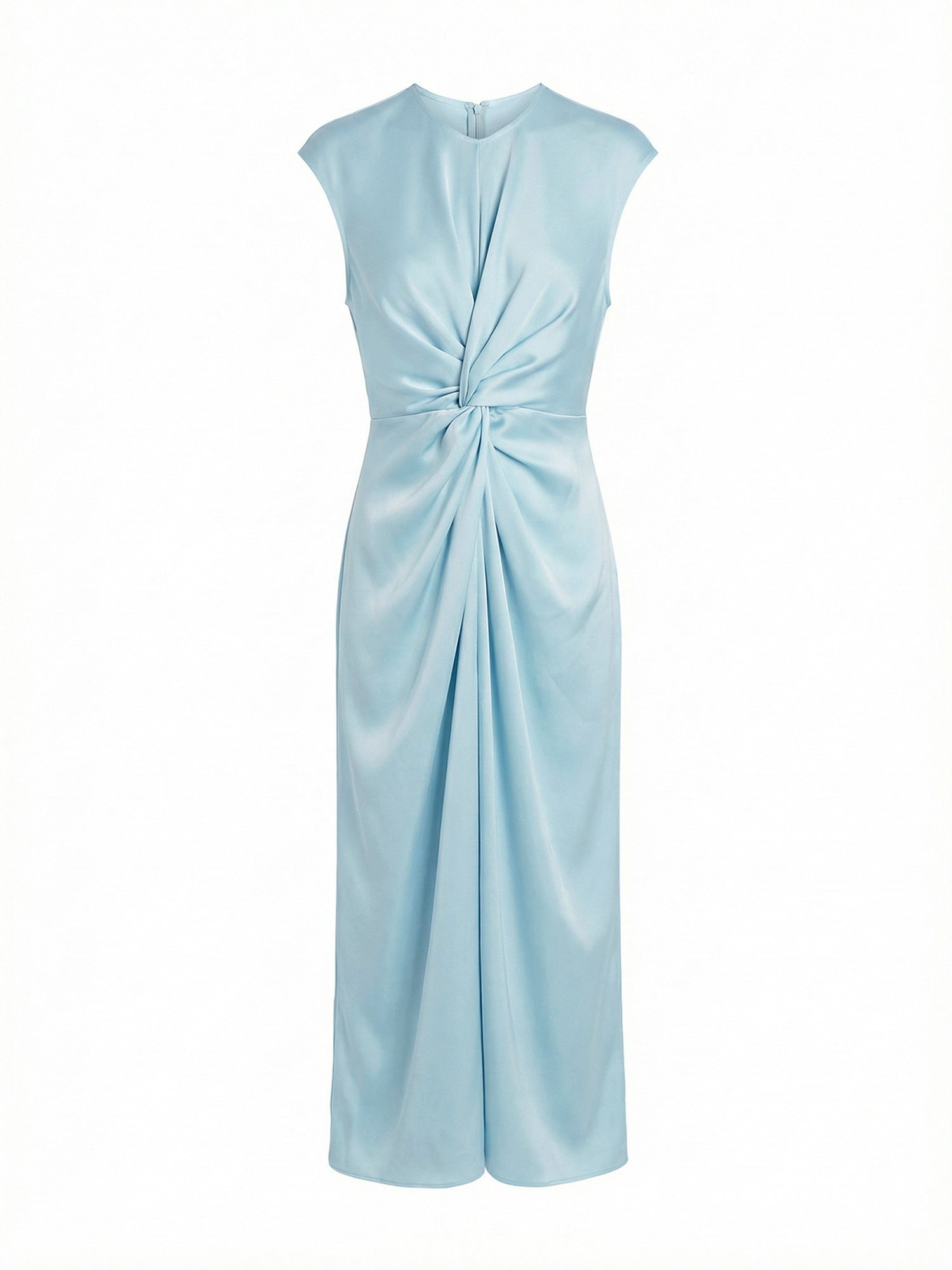 Twist Front Midi Dress
