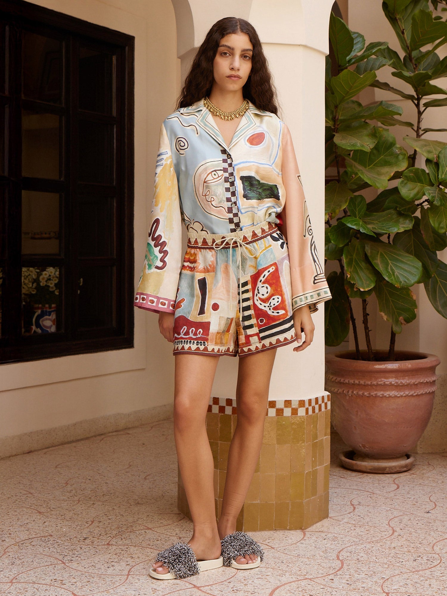 Michelle Linen Shorts