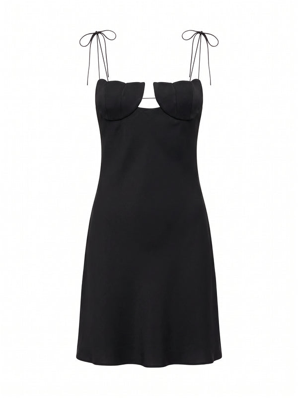 Tulip Satin Mini Dress