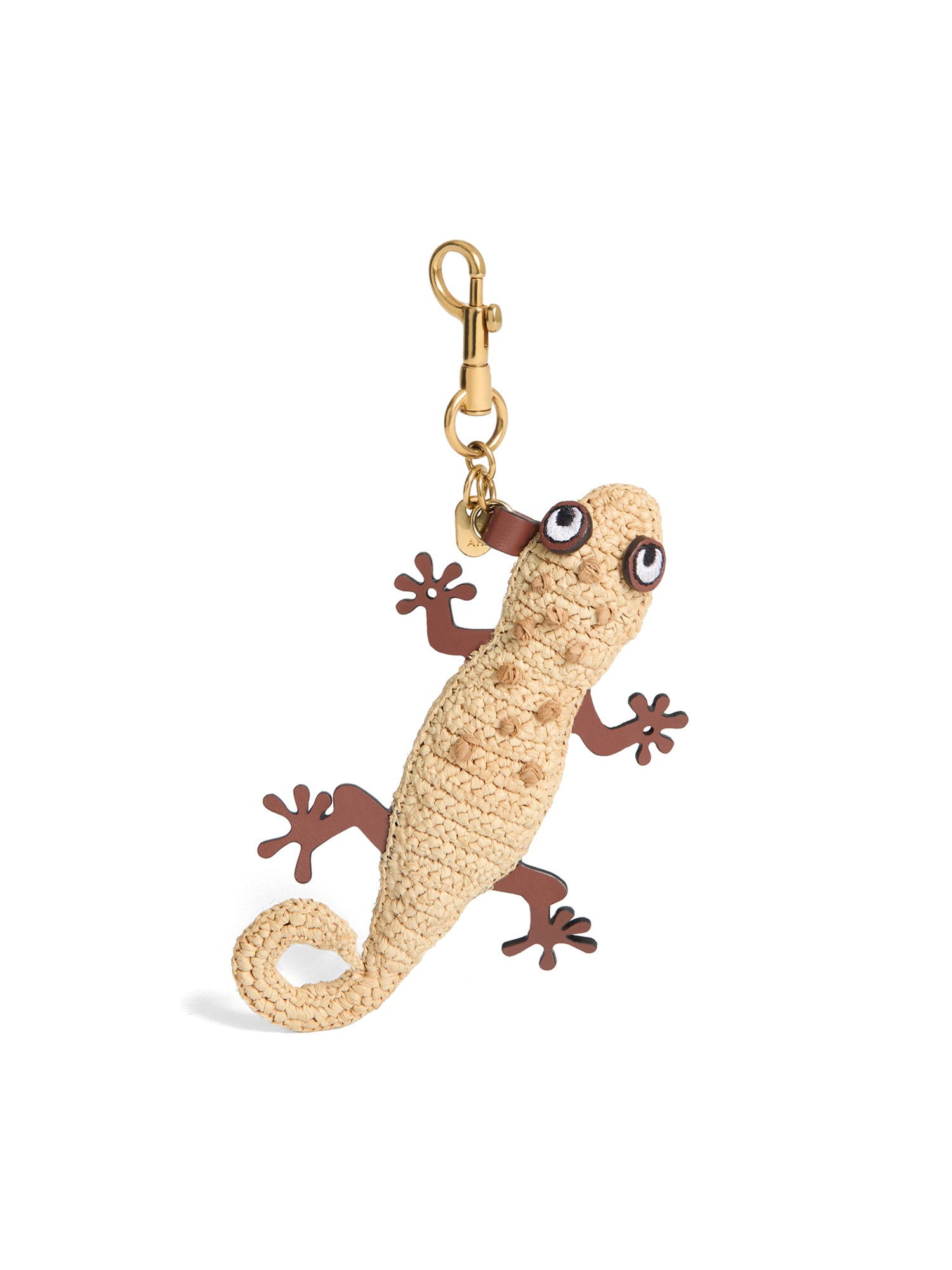 Raffia Gecko Charm