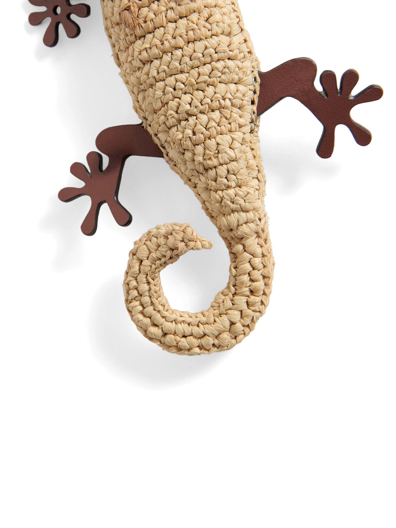 Raffia Gecko Charm