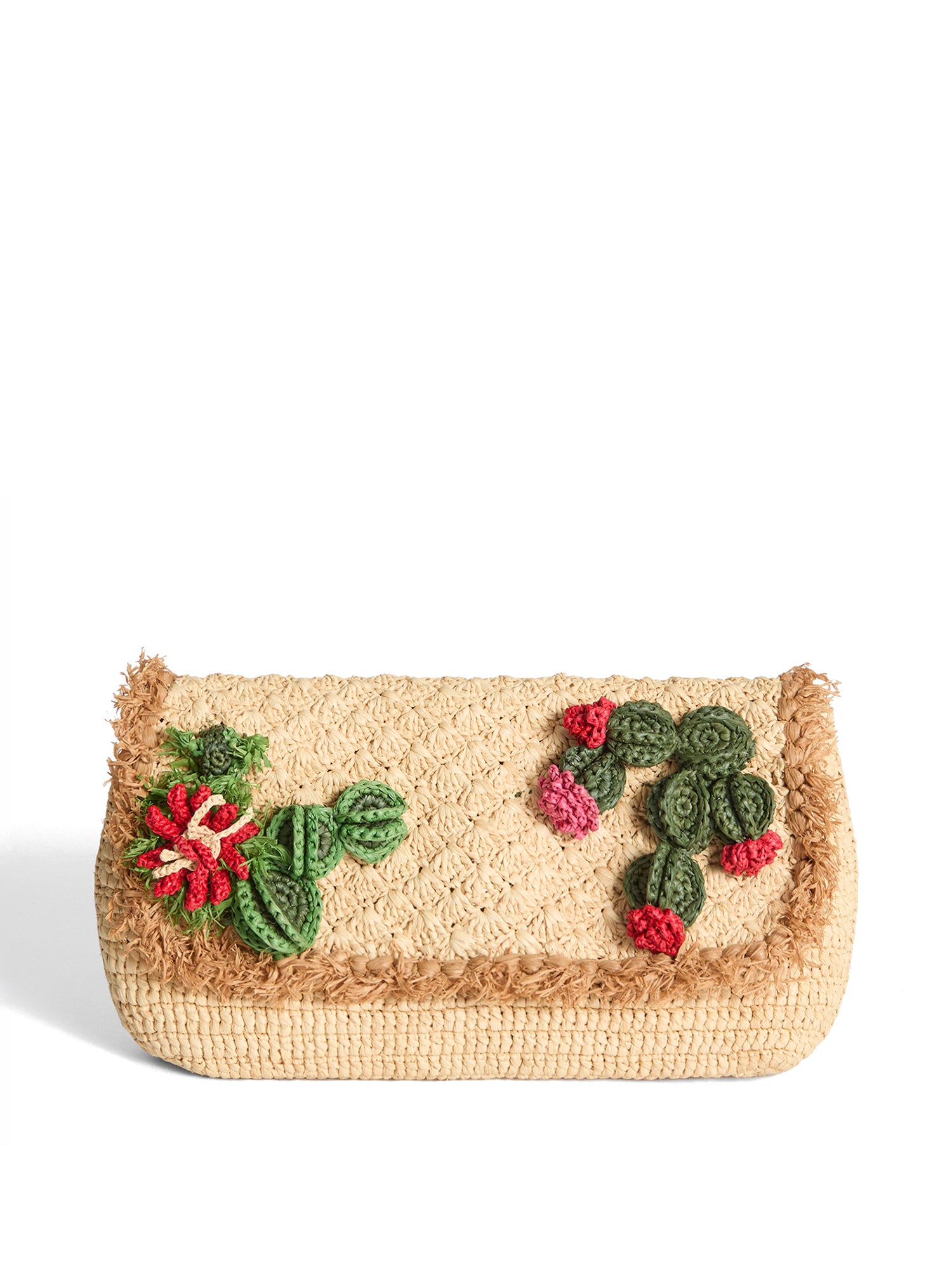 Raffia Cactus Clutch