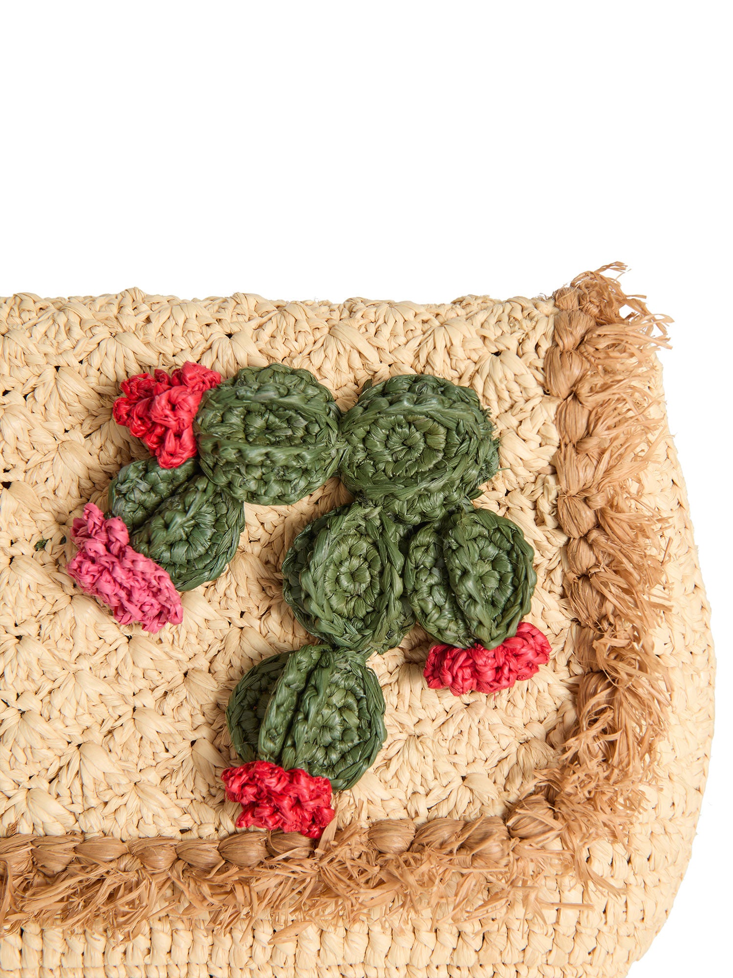 Raffia Cactus Clutch