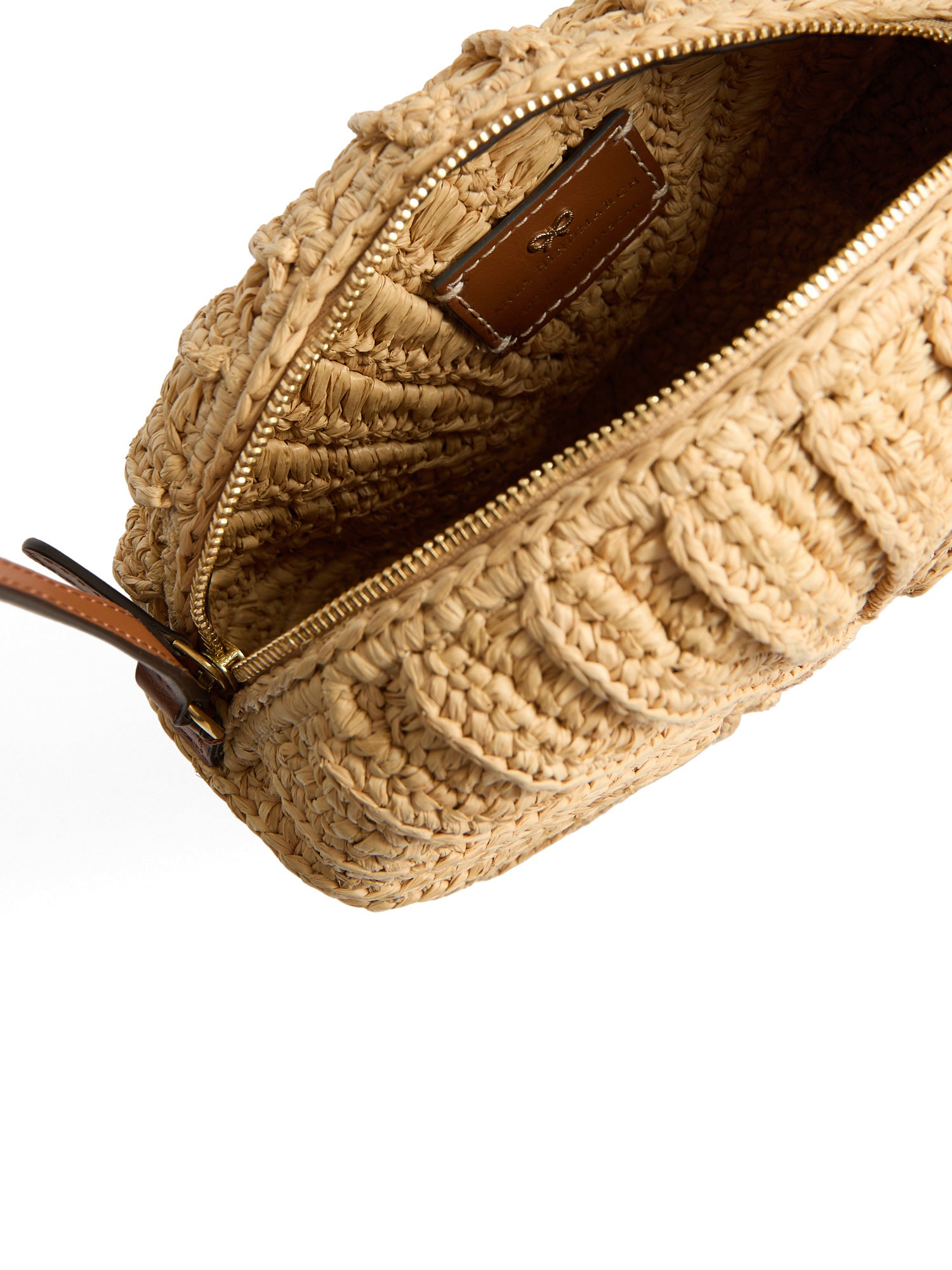 Raffia Hermit Crab Crossbody Bag