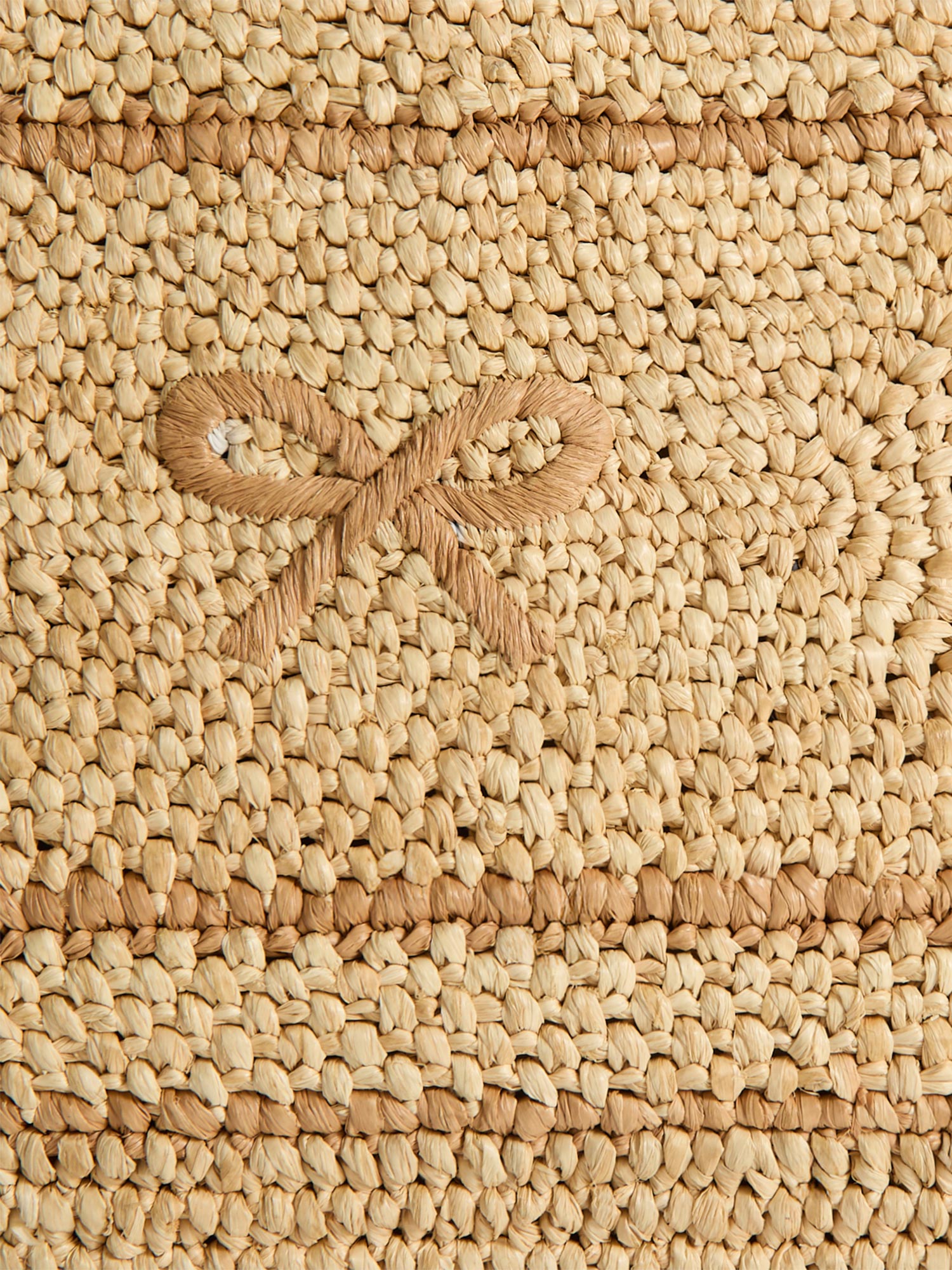 Raffia E/W Bow Tote