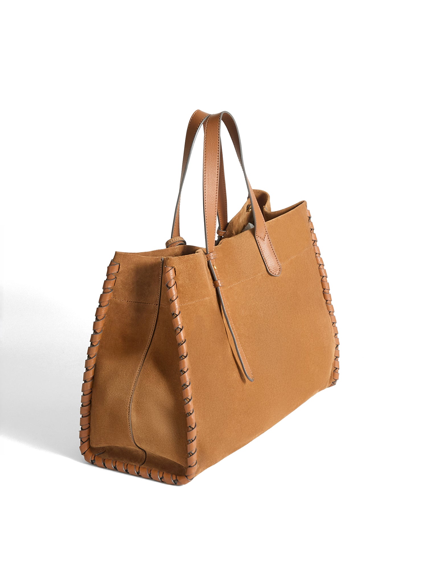 Mortimer Suede Whipstitch Tote