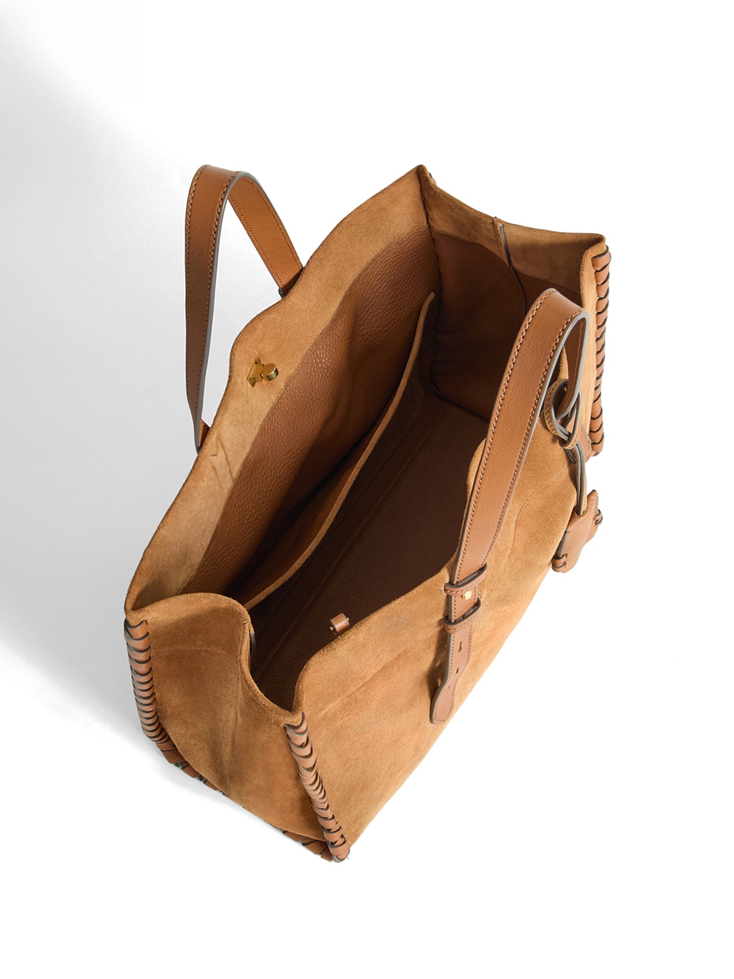 Mortimer Suede Whipstitch Tote