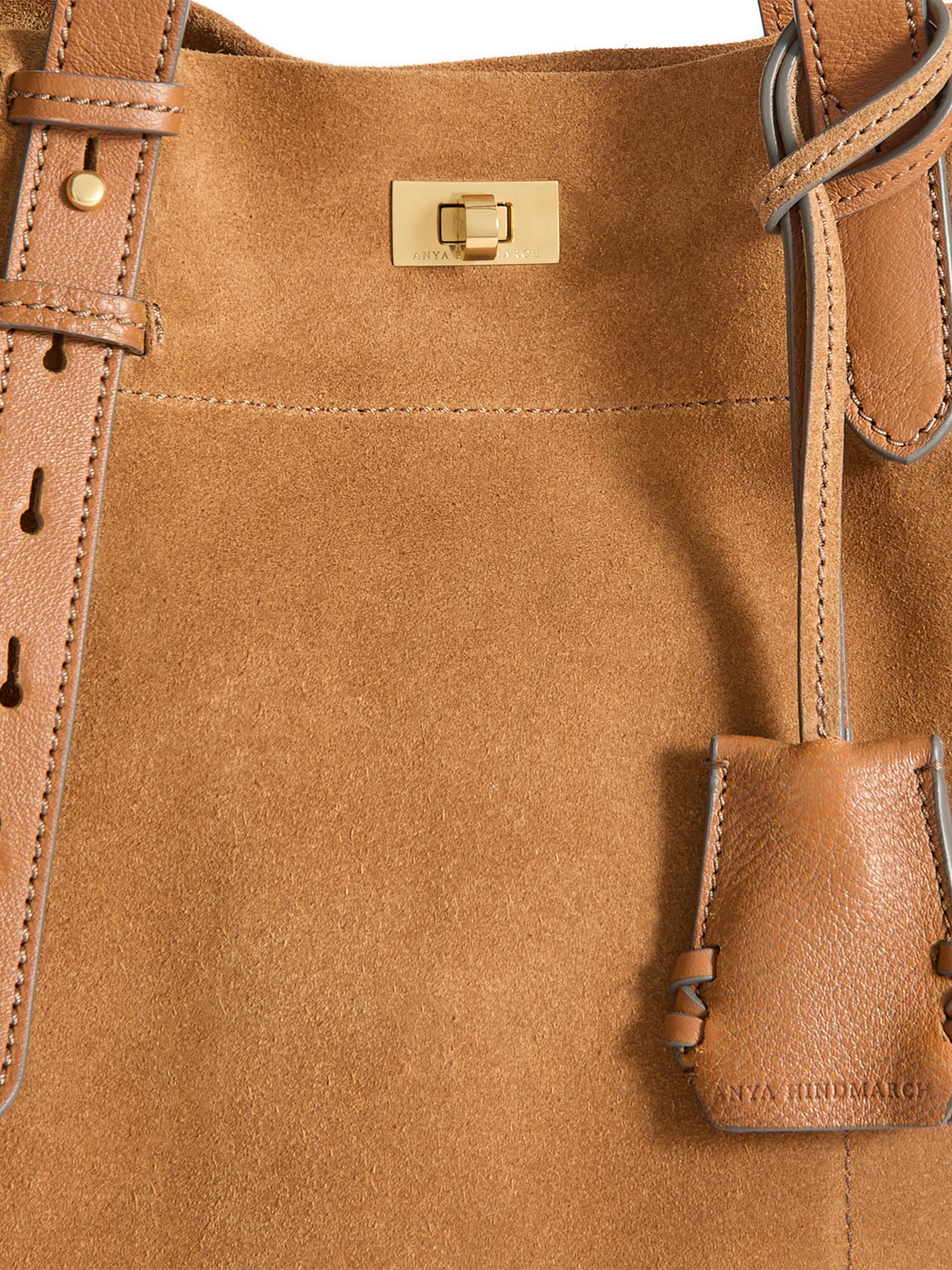 Mortimer Suede Whipstitch Tote