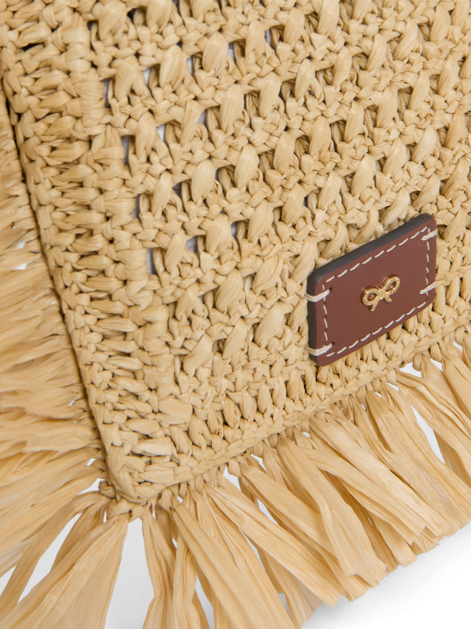 Raffia Crossbody Phone Pouch