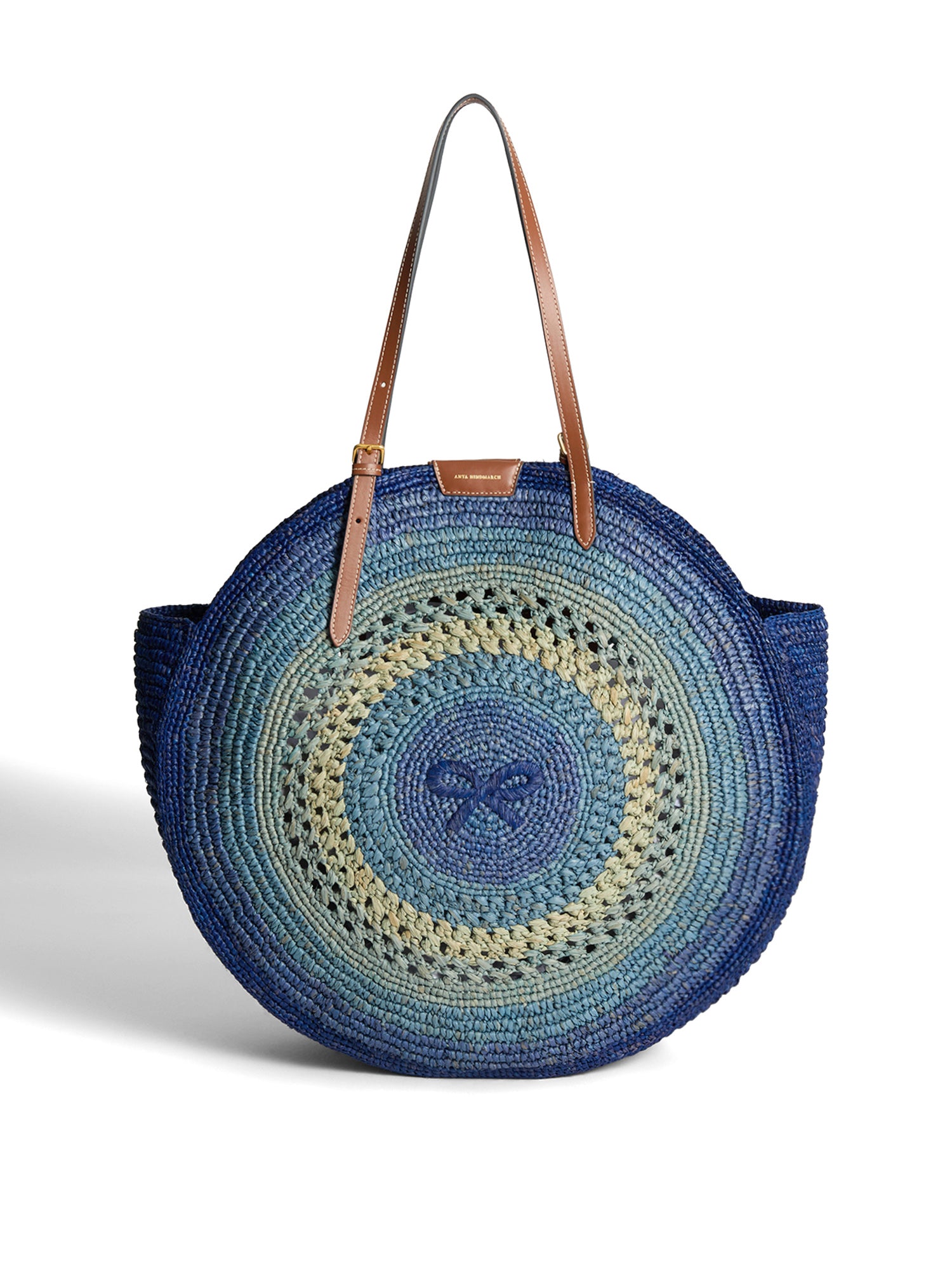 Raffia Round Bow Tote