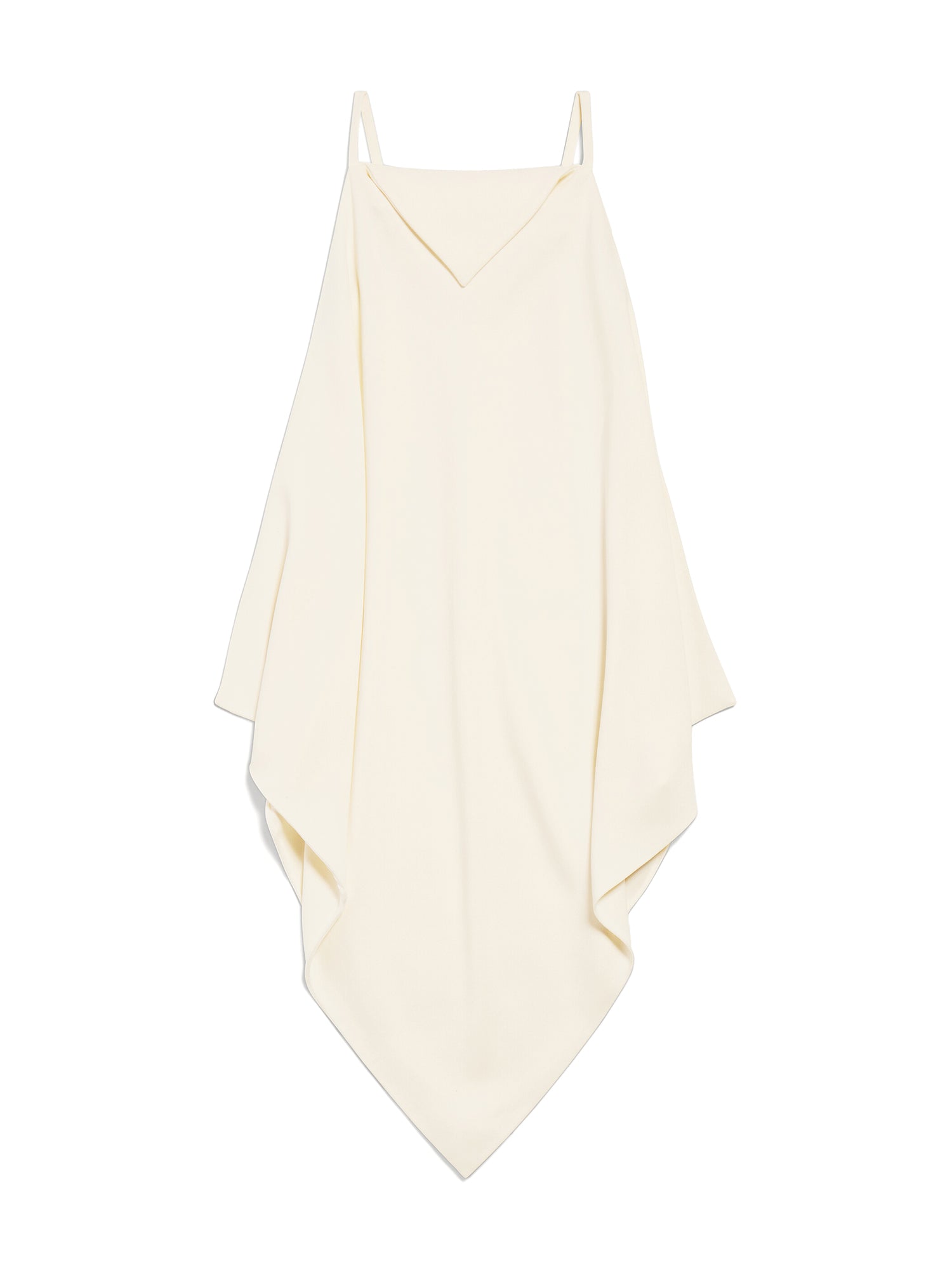 Silk-Wool Scarf Top