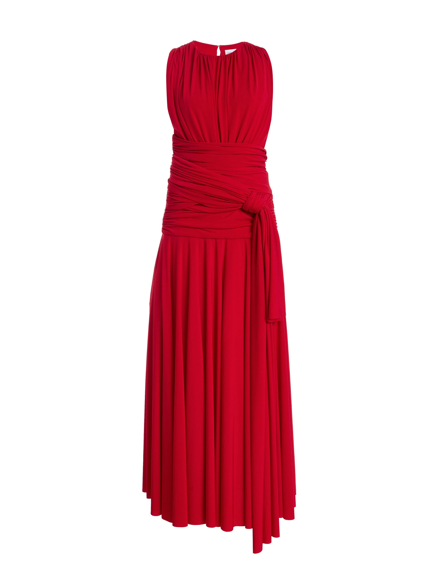 Isadora Draped Jersey Maxi Dress