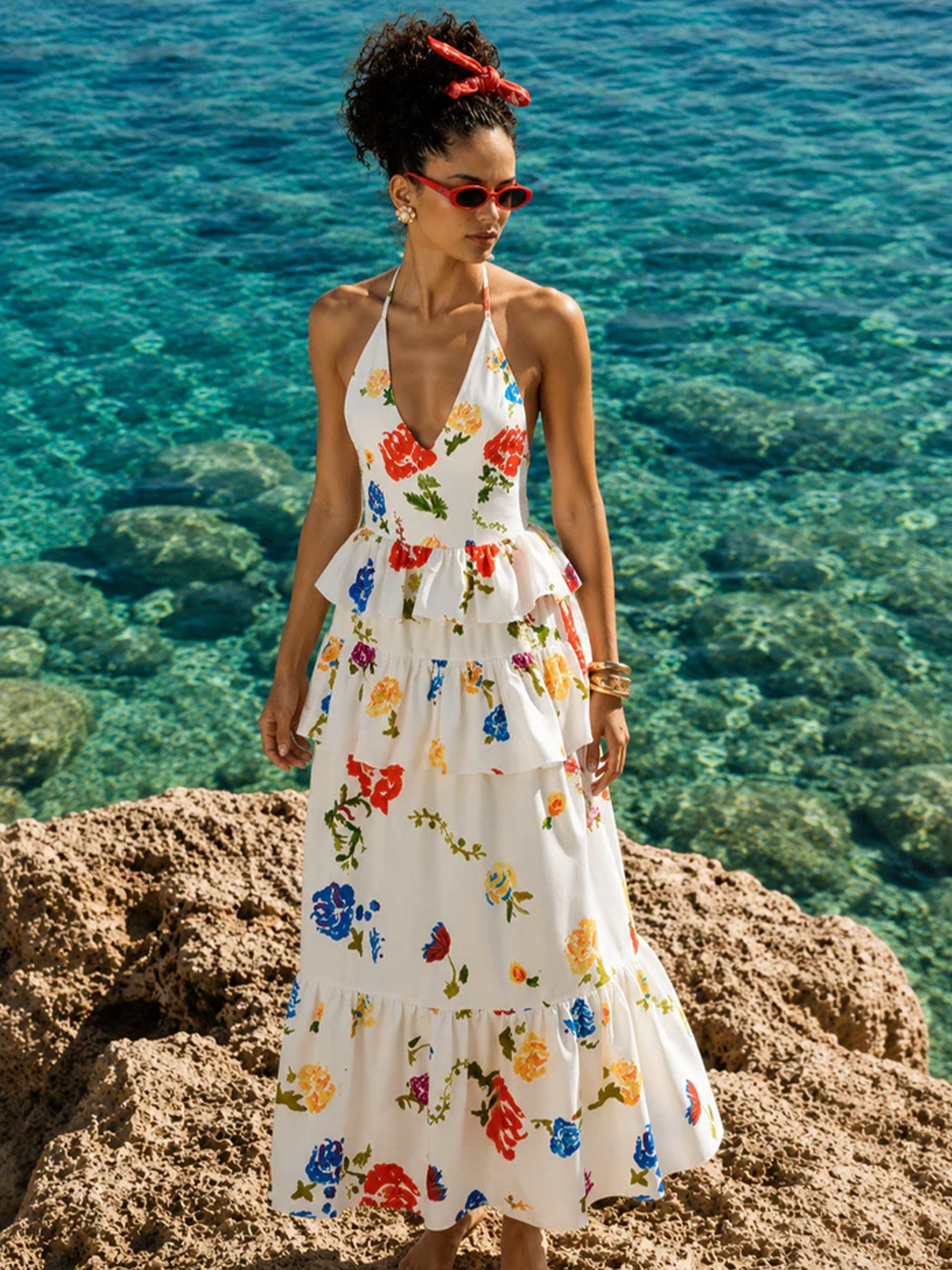 Brianna Ruffled Maxi Skirt