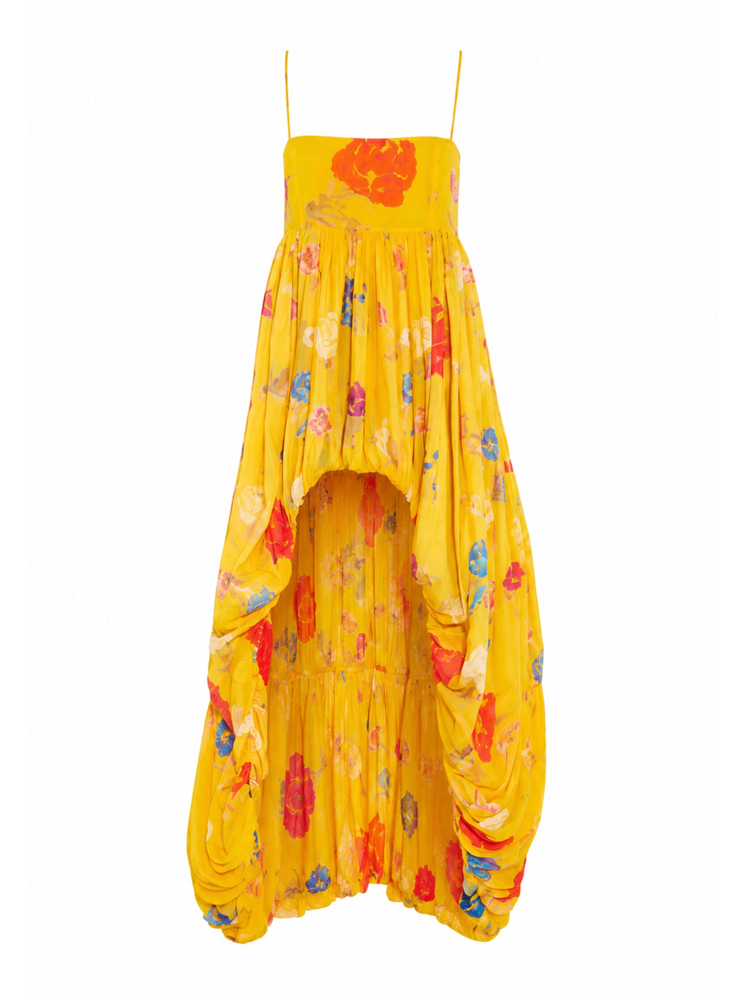 Isabelle High-Low Silk Gown